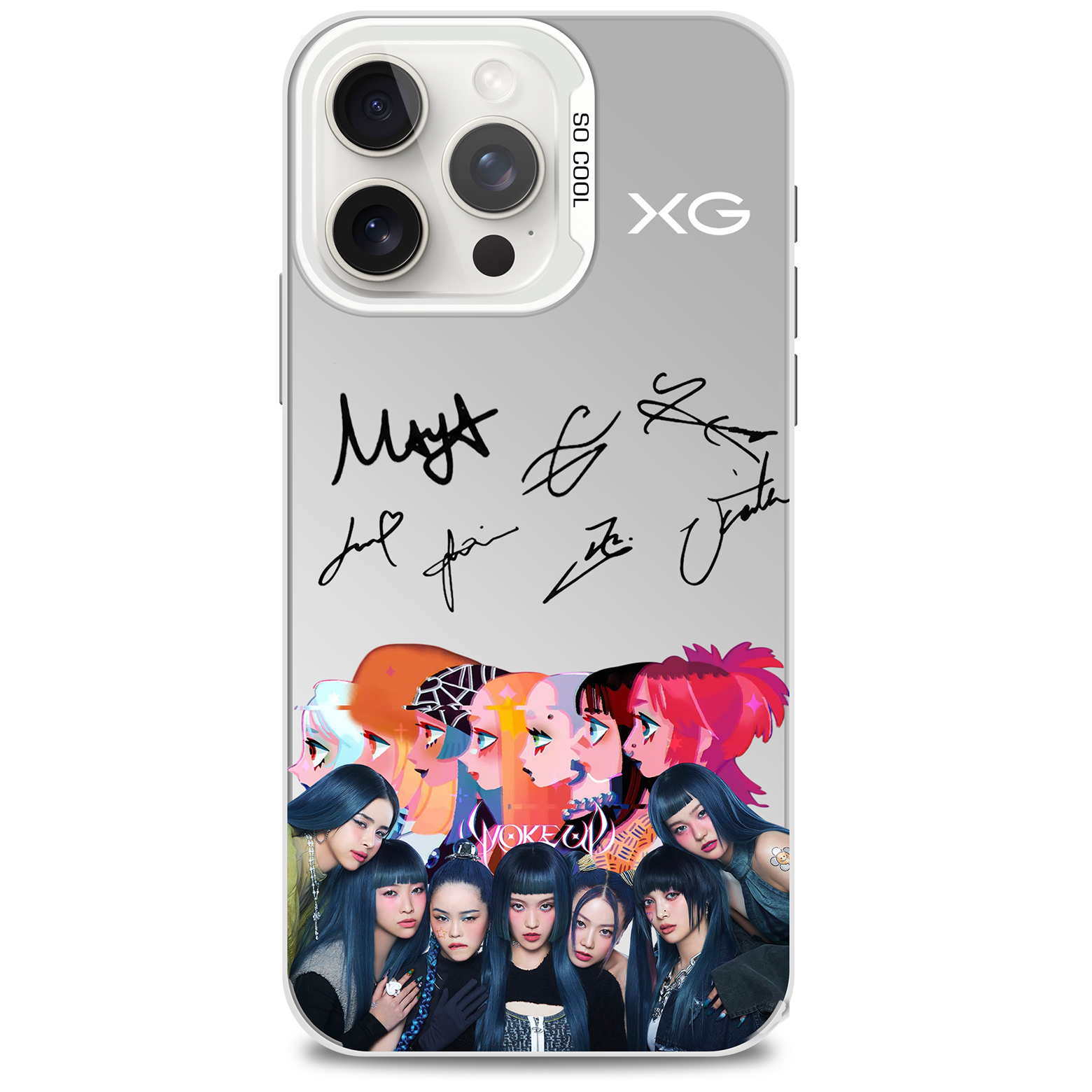 ミラースマホケース-白【XG】