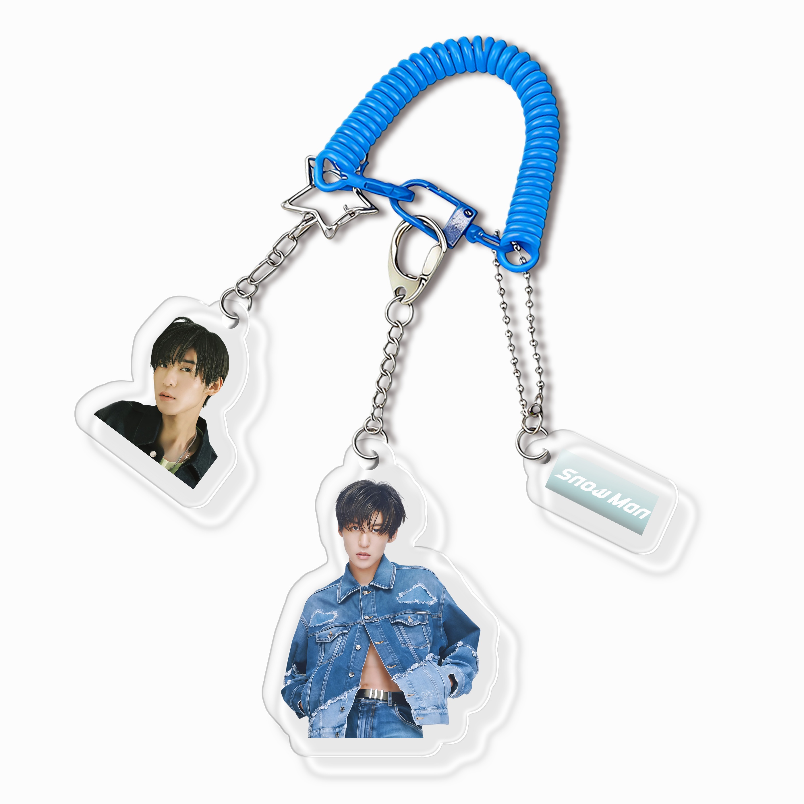 個人バージョン スパイラルコード付き アクリルキーホルダー 【Snow Man】