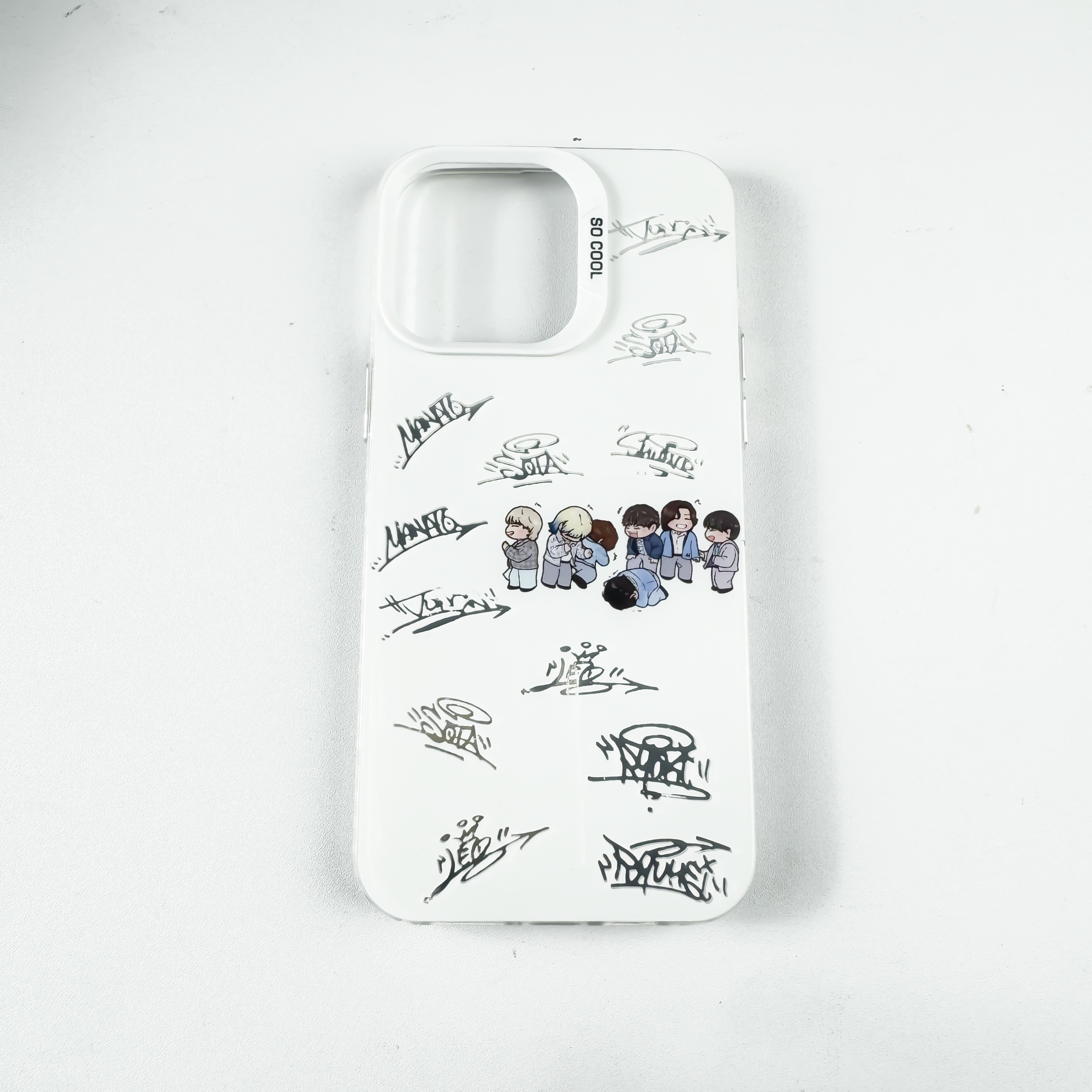 レーザーグラデーションスマートフォンケース-銀【BE:FIRST/空】-YITOTO™推し活がもっと楽しくなる