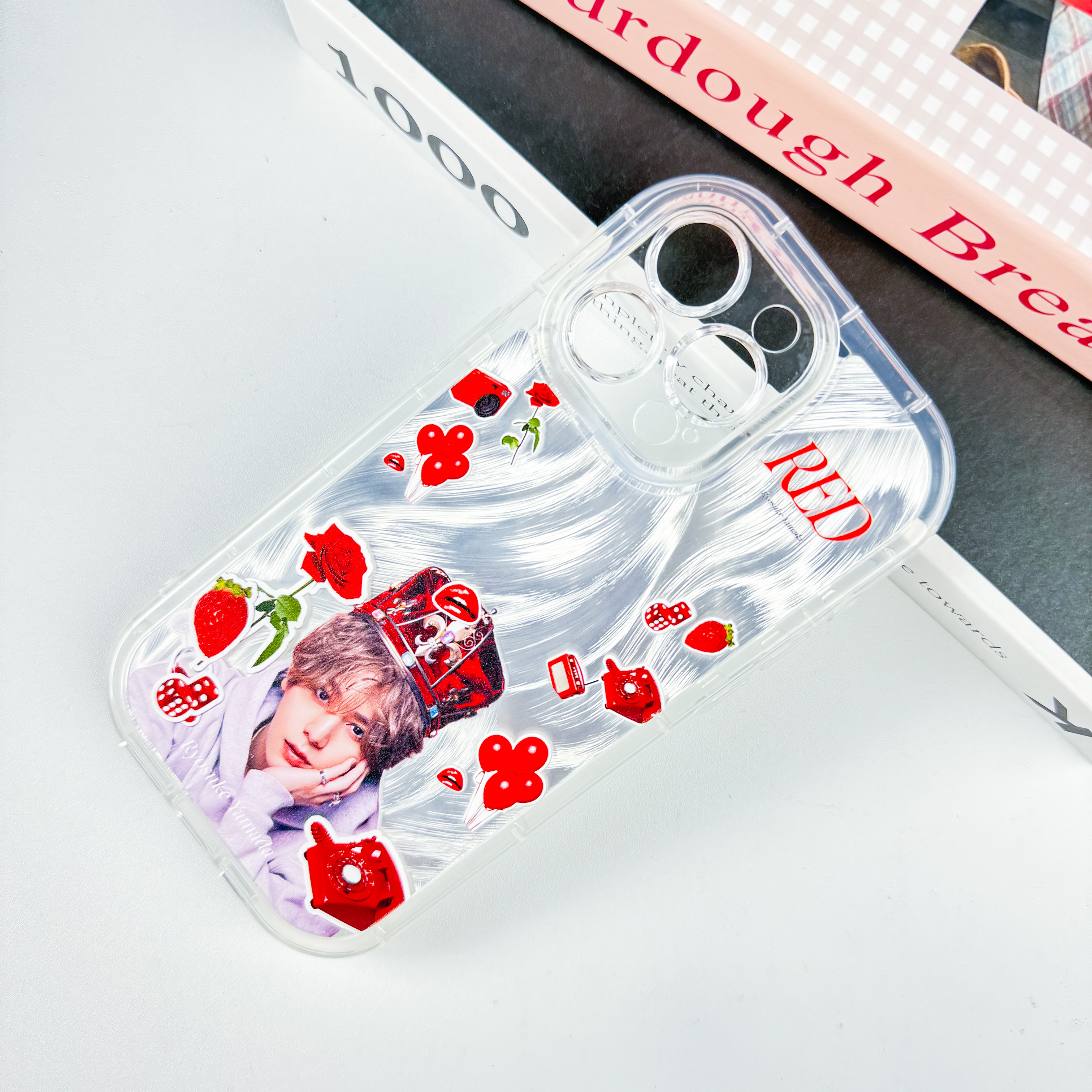 フェザーテクスチャーレーザーグラデーションスマートフォンケース【山田涼介Ryosuke Yamada/Hey!Say!Jump】-YITOTO™推し活がもっと楽しくなる