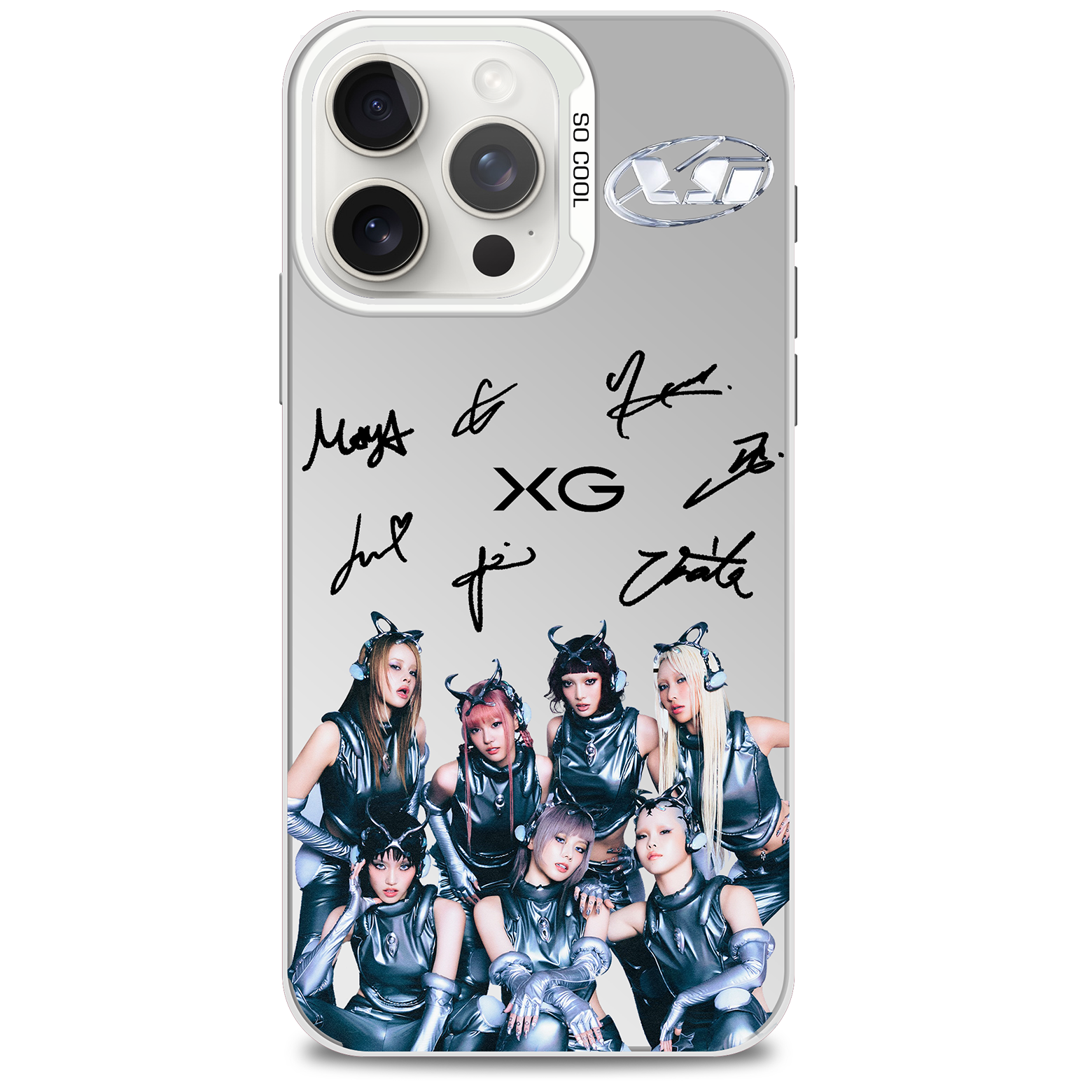 ミラースマホケース-銀【XG/GALA】-B