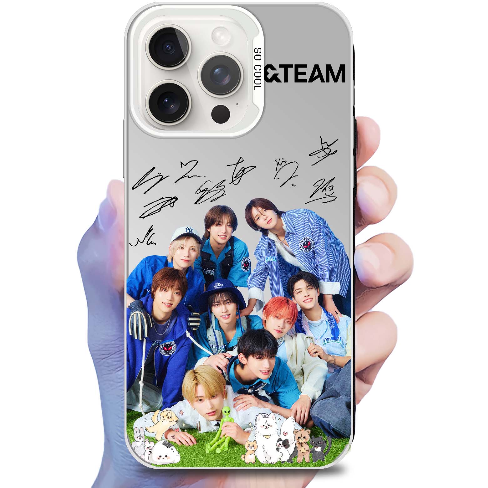 ミラースマホケース-銀【&TEAM/Back to Life】