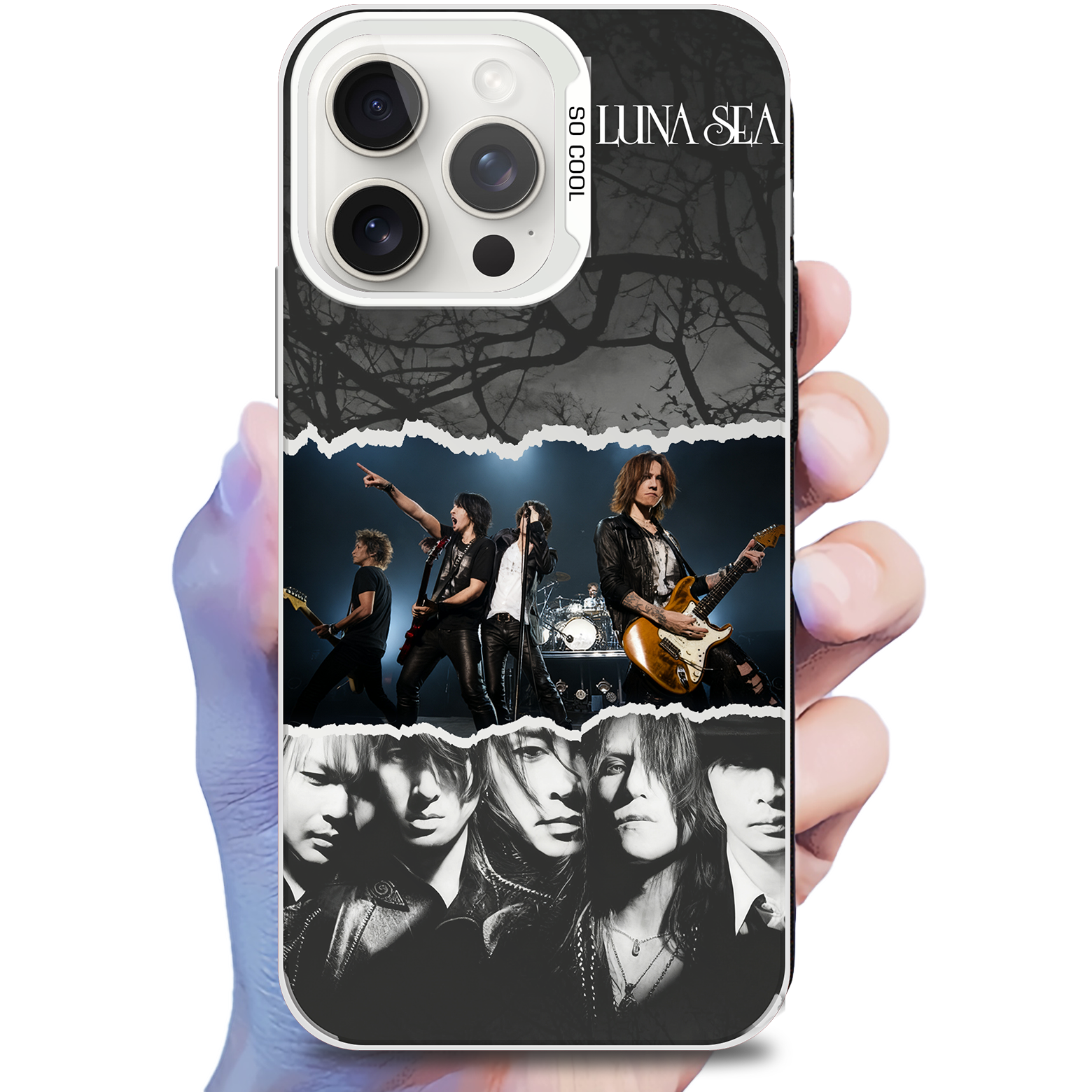 ミラースマホケース-銀【LUNA SEA】