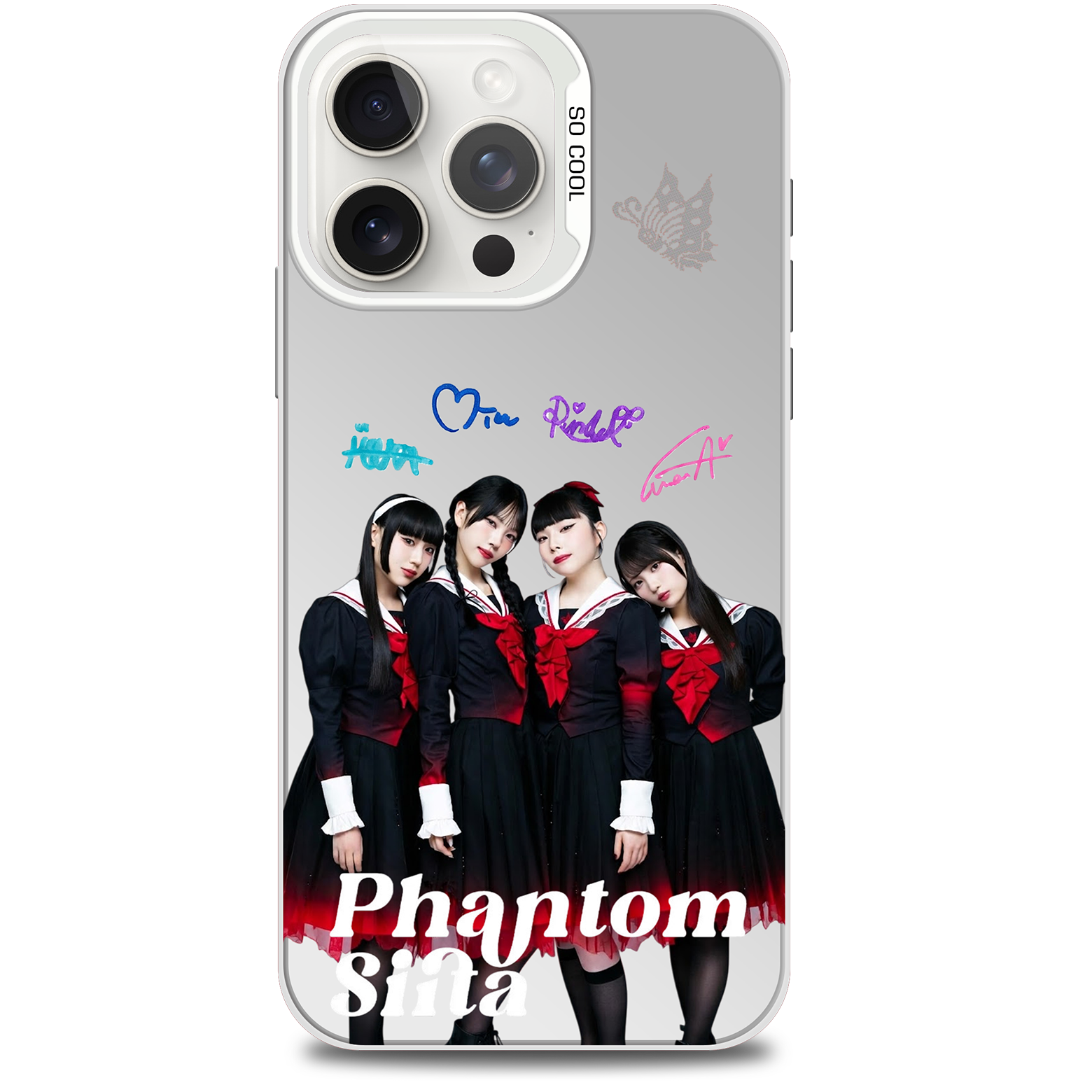 ミラースマホケース-銀【ファントムシータPhantom Siita】-B