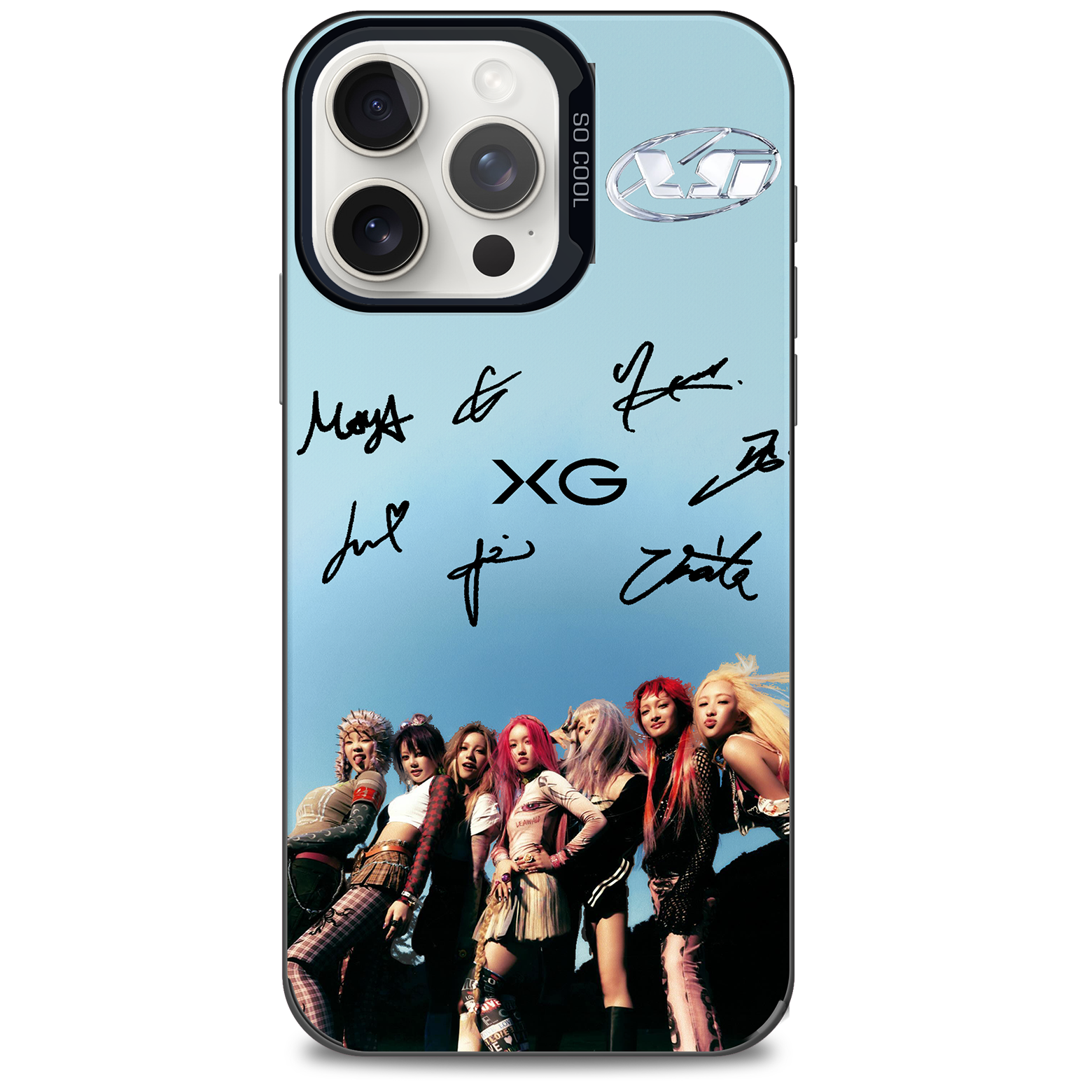 ミラースマホケース-黒【XG/GALA】