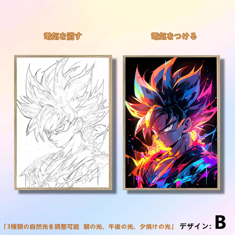 夕暮れの光と影の絵【ドラゴンボール】6種類