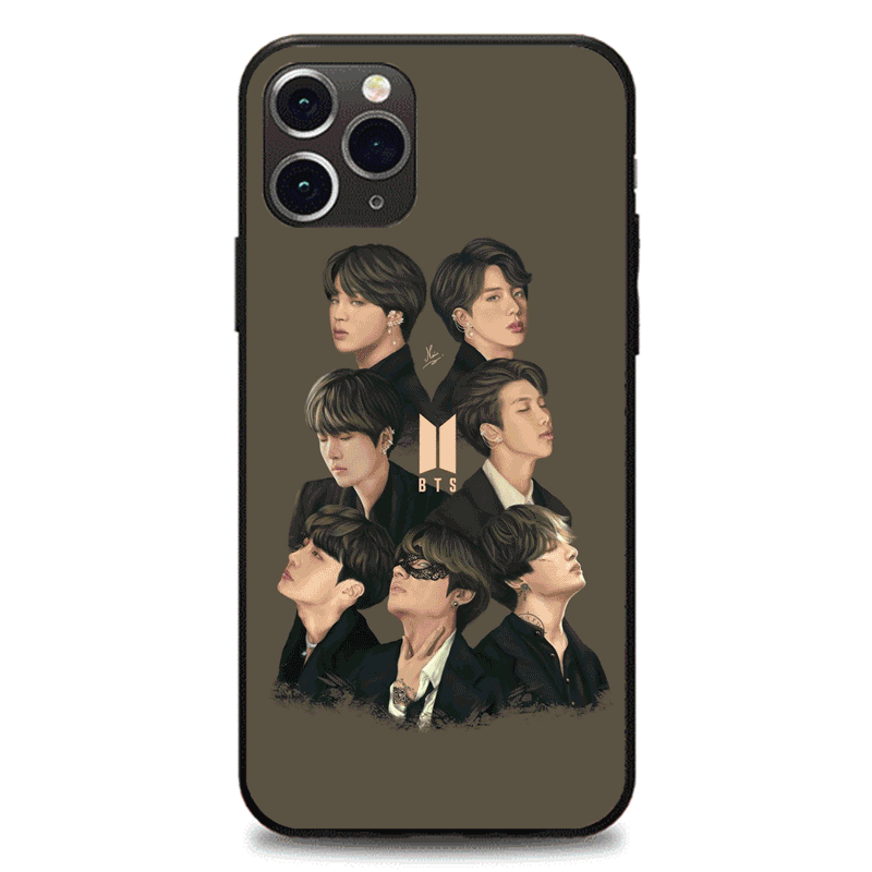 発光するスマートフォンケース 【BTS】8種類