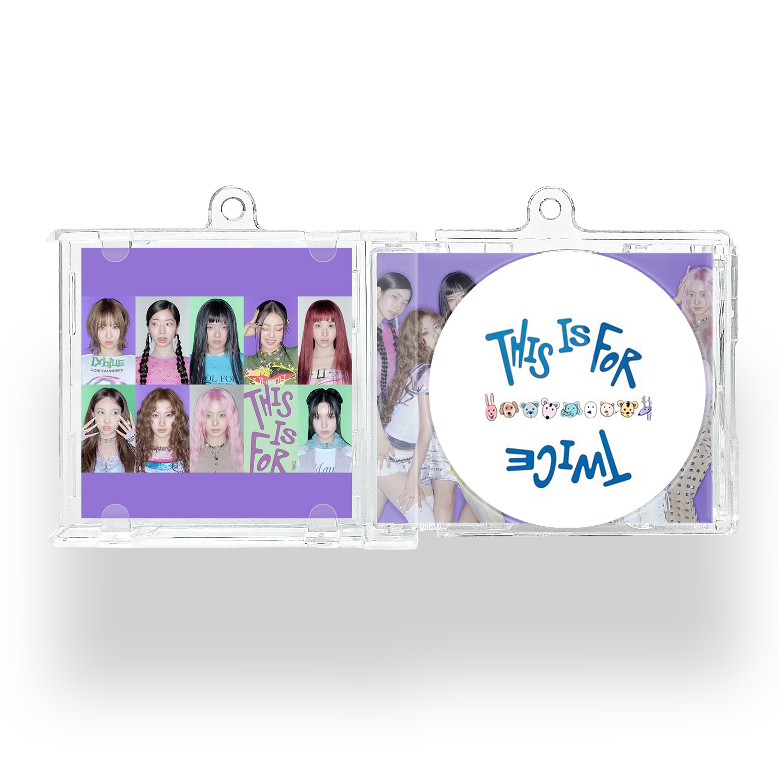 NFCミニCDキーリング【TWICE/THIS IS FOR】-YITOTO™推し活がもっと楽しくなる