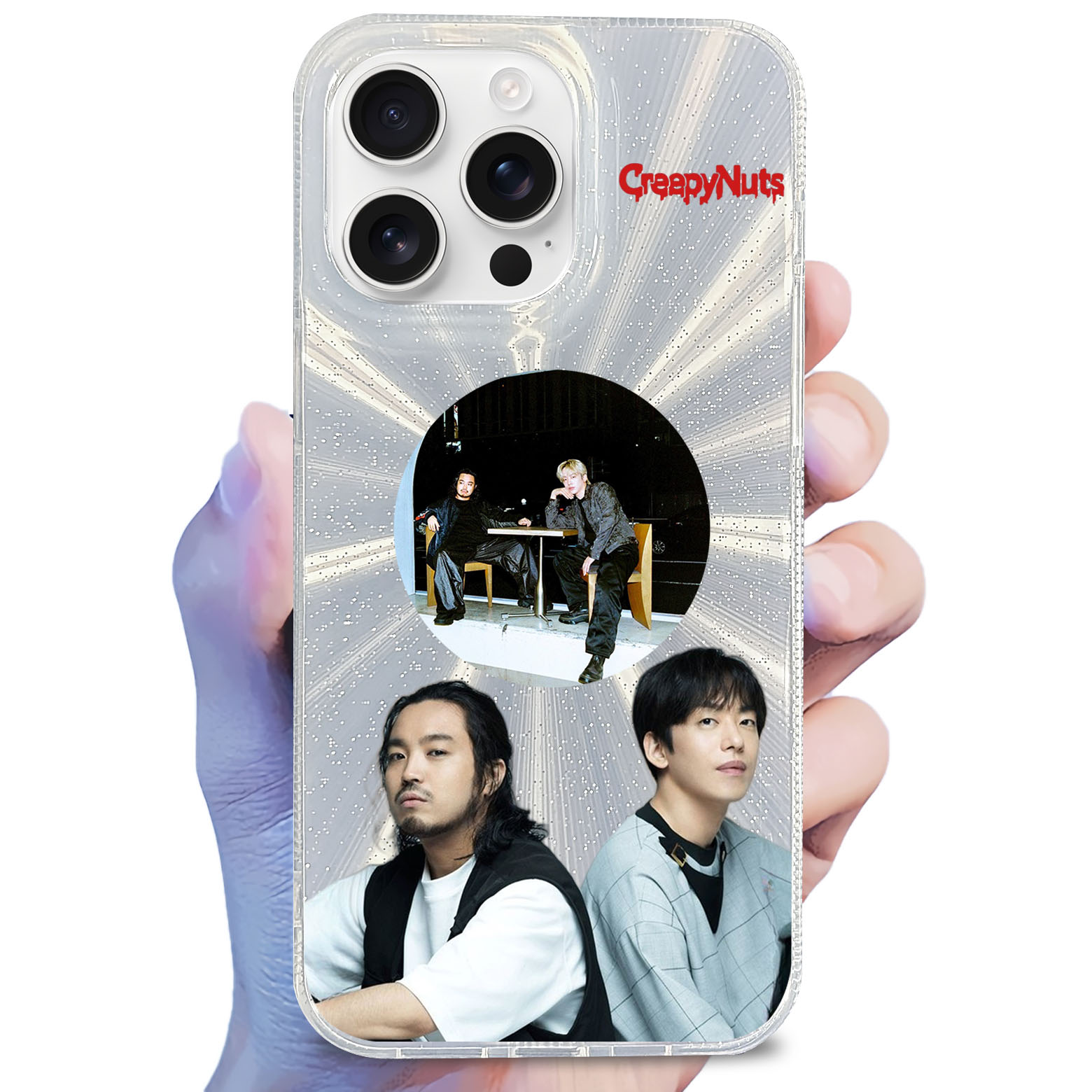 オーロラレーザーグラデーションスマートフォンケース【Creepy Nuts/LEGION】-YITOTO™推し活がもっと楽しくなる