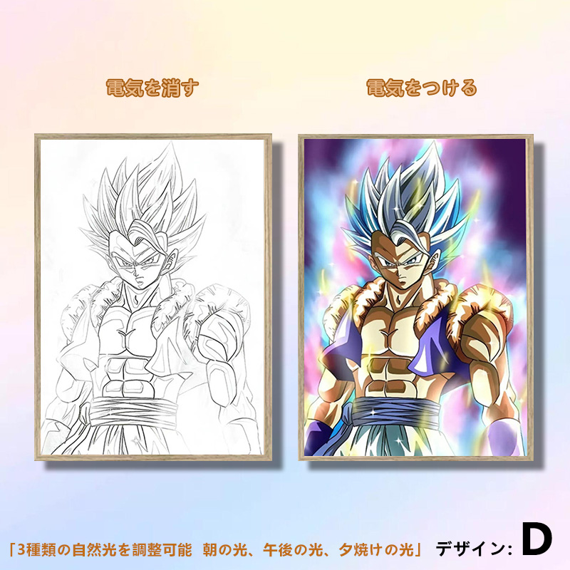 夕暮れの光と影の絵【ドラゴンボール】6種類