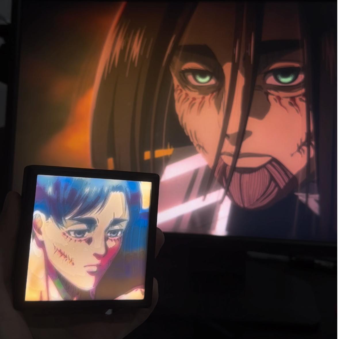 3D  浮彫りランプ【進撃の巨人】