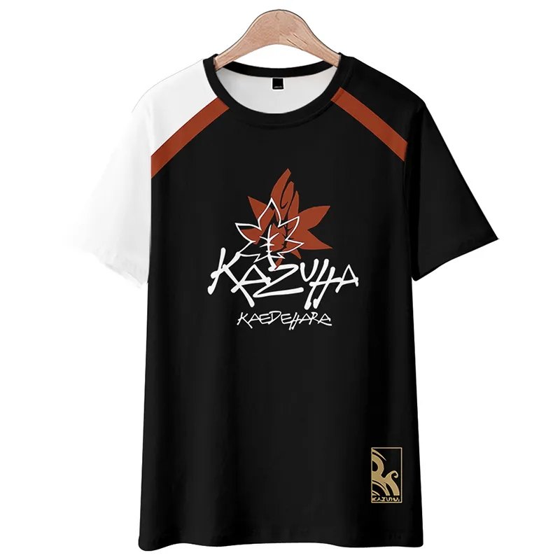 原神楓原万葉のプリントTシャツ＆ショートパンツ