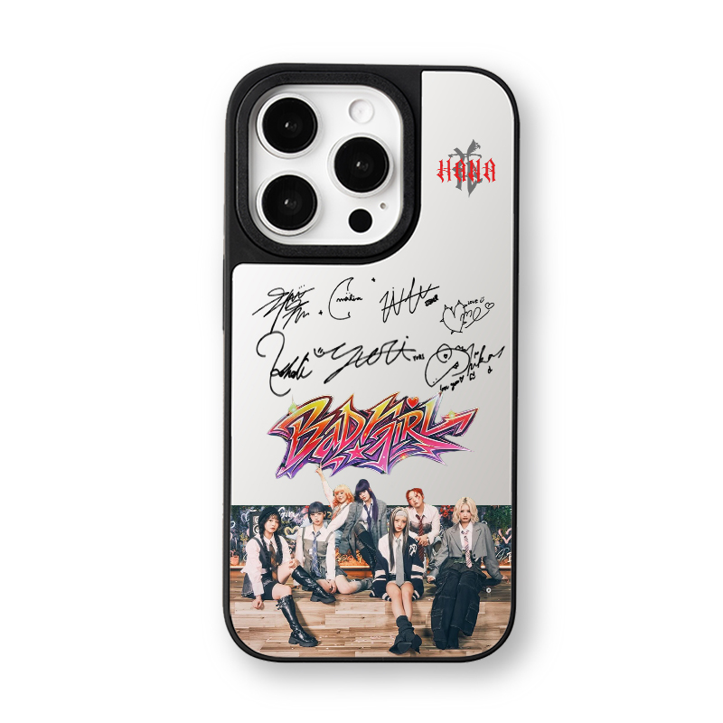 マットバンパー×ミラー スマホケース【HANA/BAD GIRL】