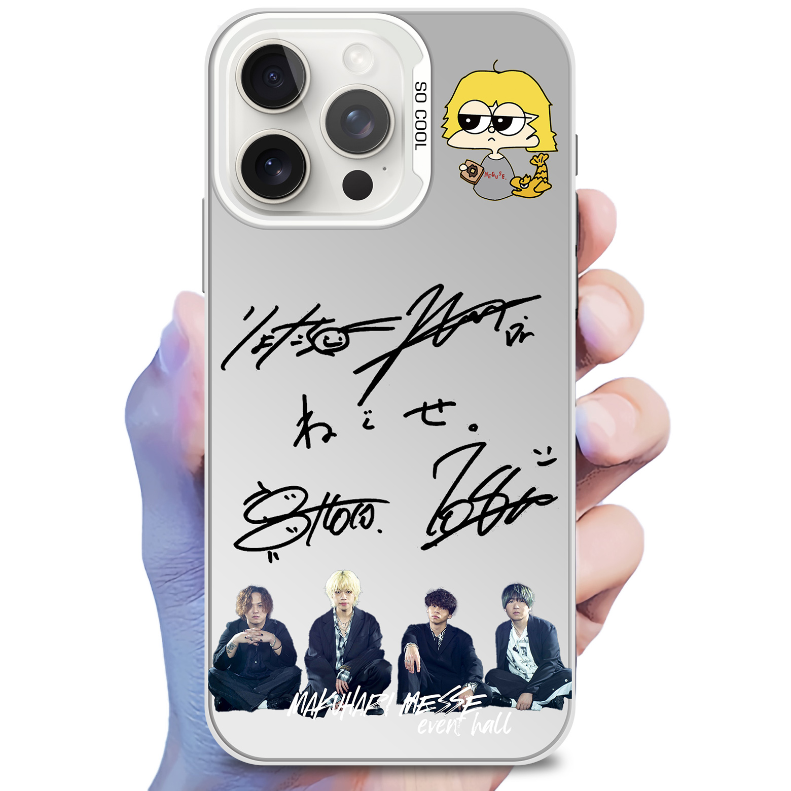 ミラースマホケース-銀【neguse./ねぐせ。/織姫とBABY】