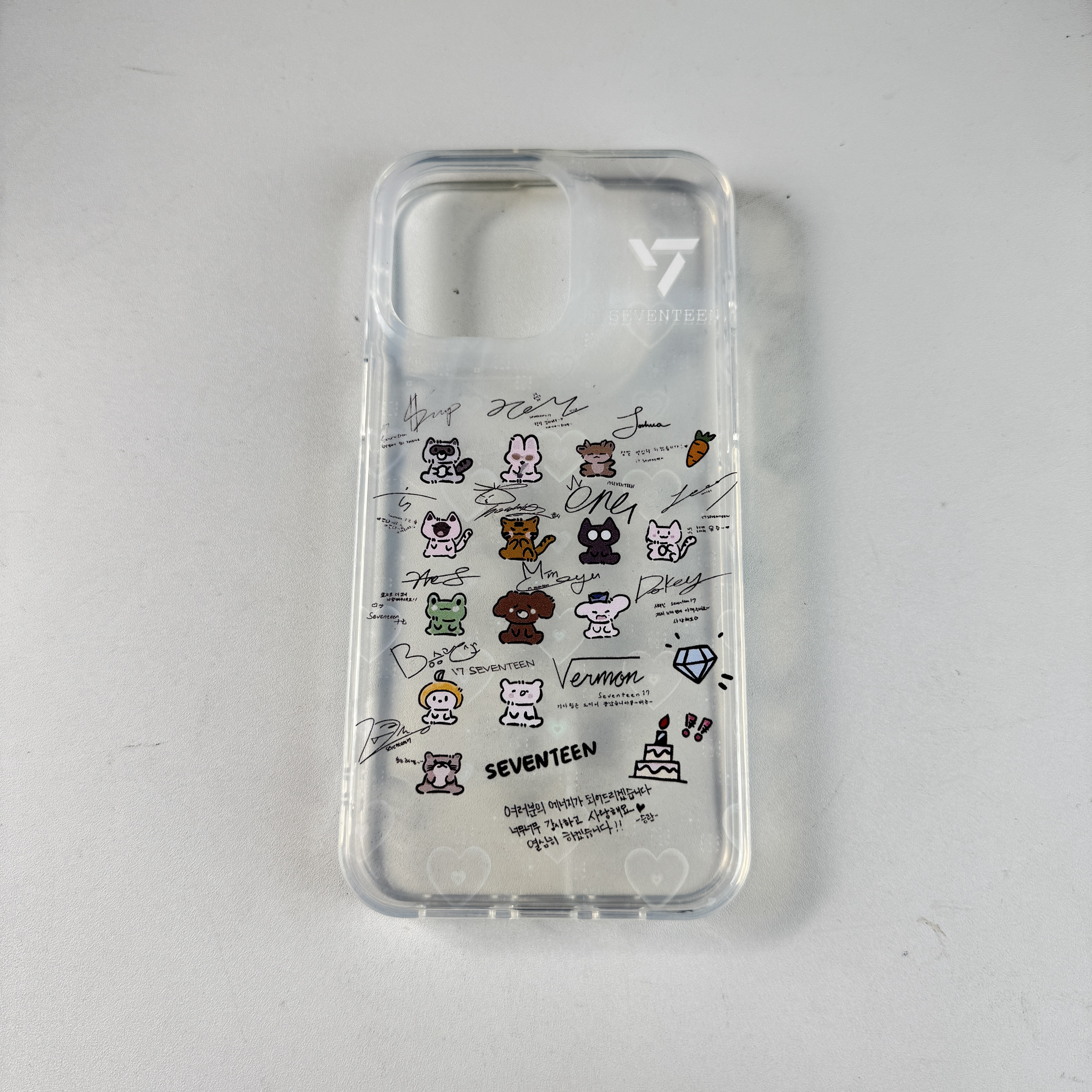 ハートレーザーグラデーションスマートフォンケース【SEVENTEEN】