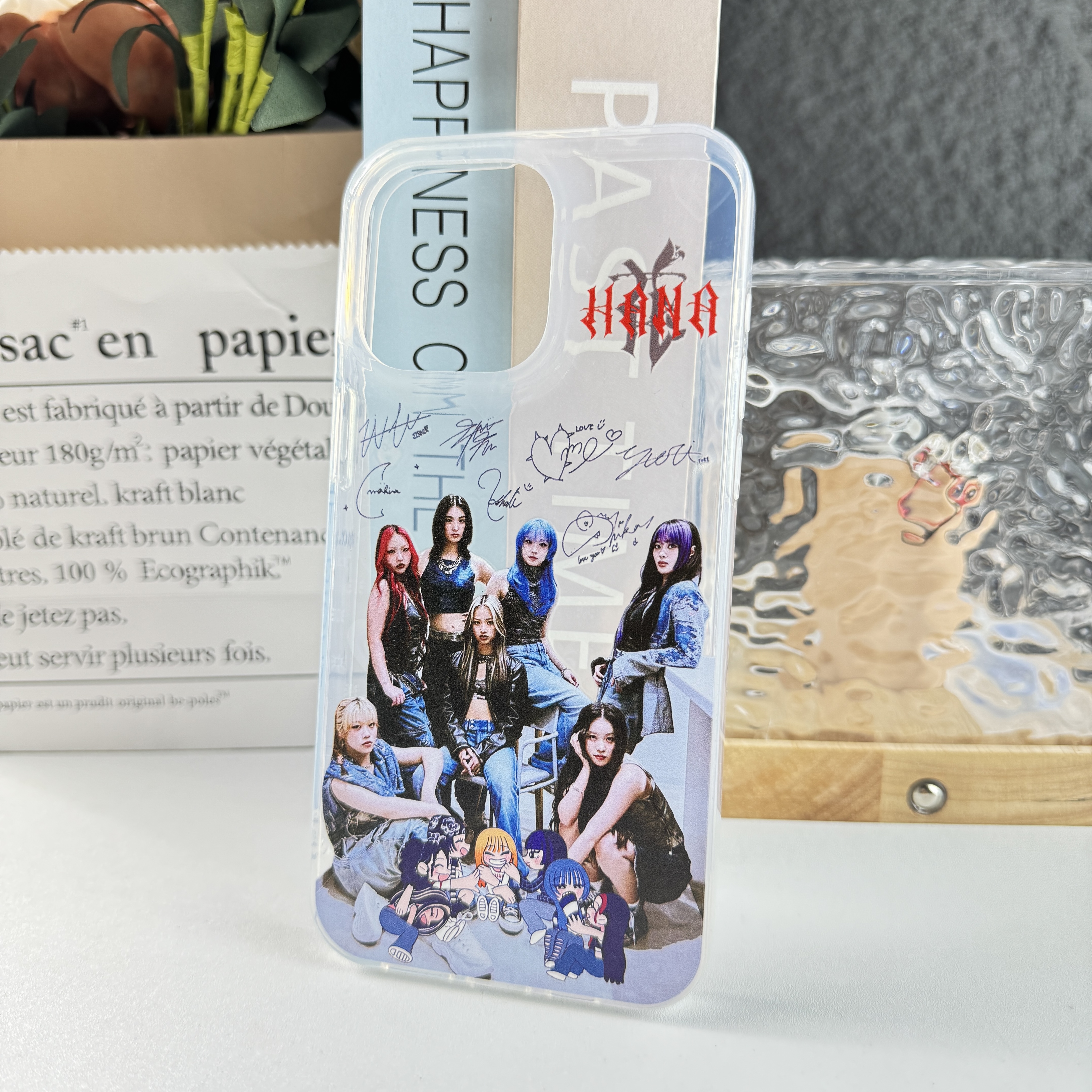 ハートレーザーグラデーションスマートフォンケース【HANA】