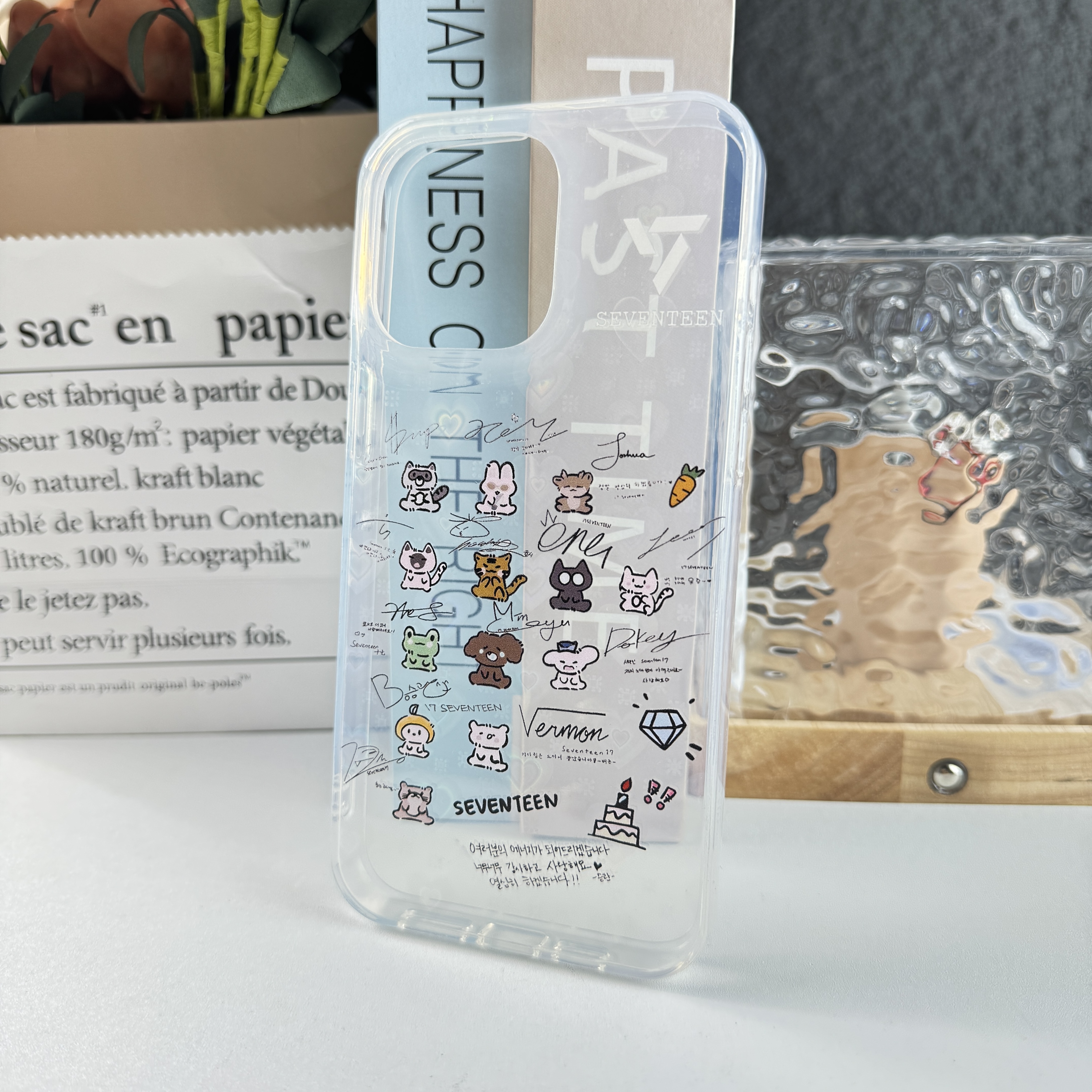 ハートレーザーグラデーションスマートフォンケース【SEVENTEEN】