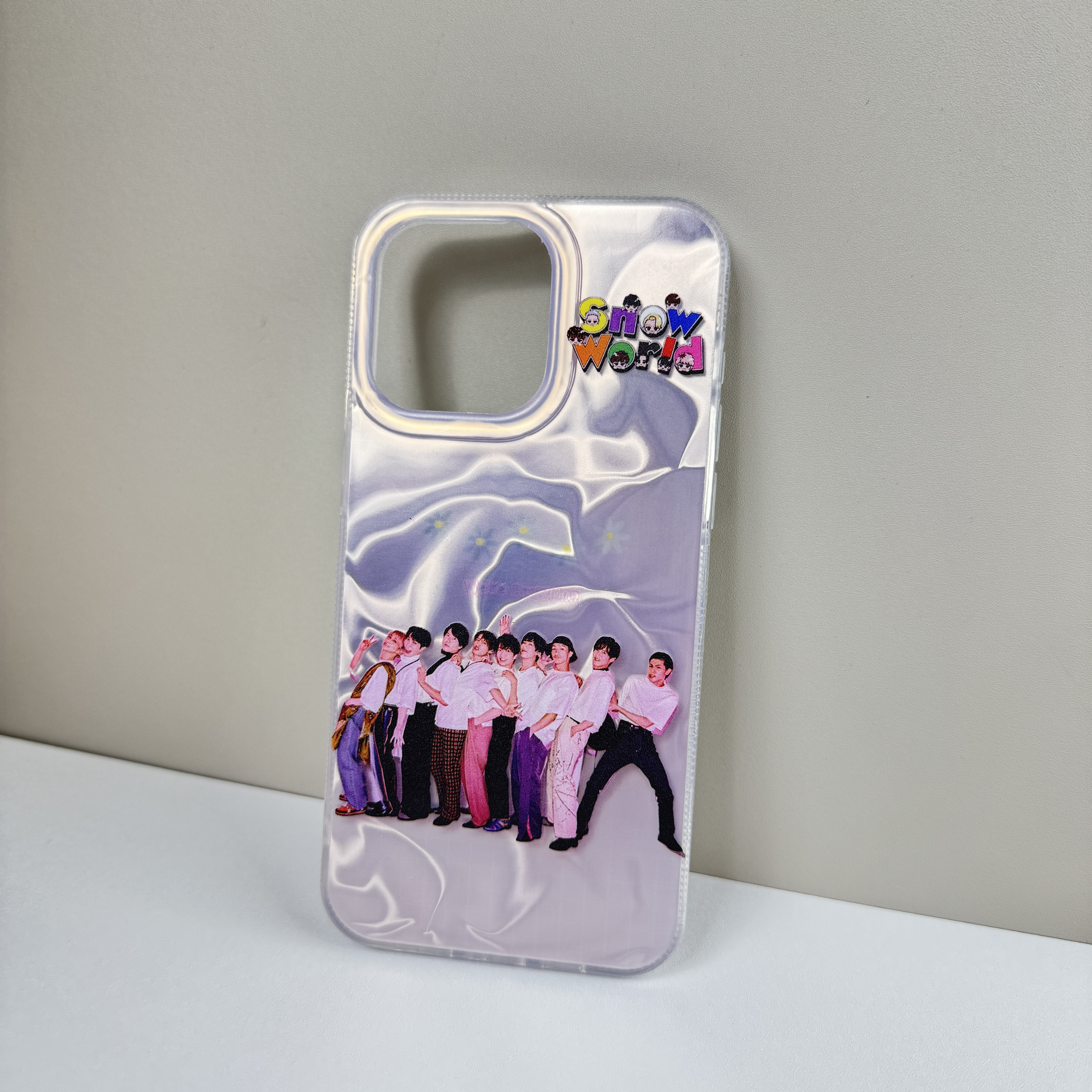 レーザーグラデーションスマートフォンケース【SnowMan】
