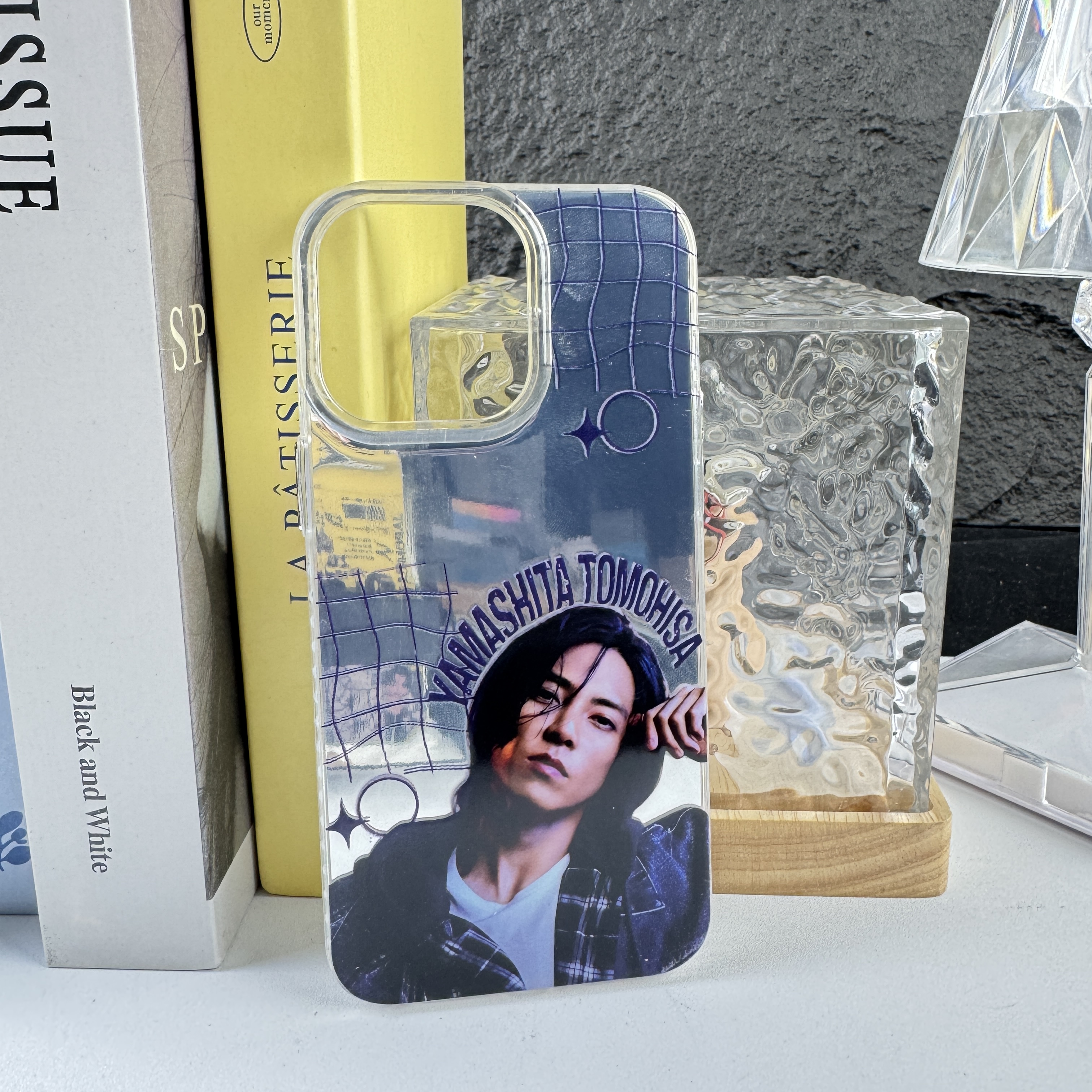 レーザーグラデーションスマートフォンケース-銀【山下智久Yamashita Tomohisa】-YITOTO™推し活がもっと楽しくなる