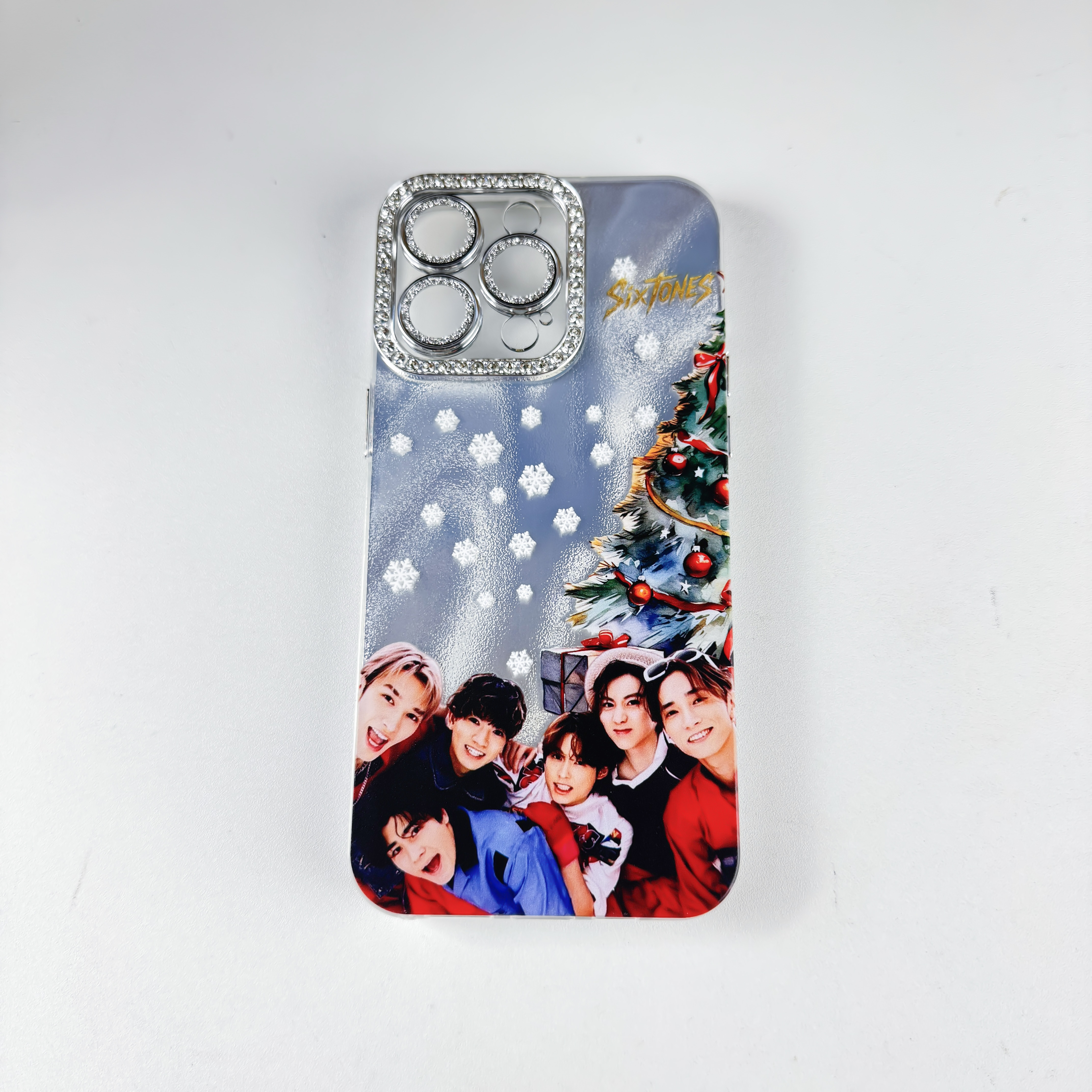 ダイヤモンドレーザーグラデーションスマートフォンケース【SixTONES】