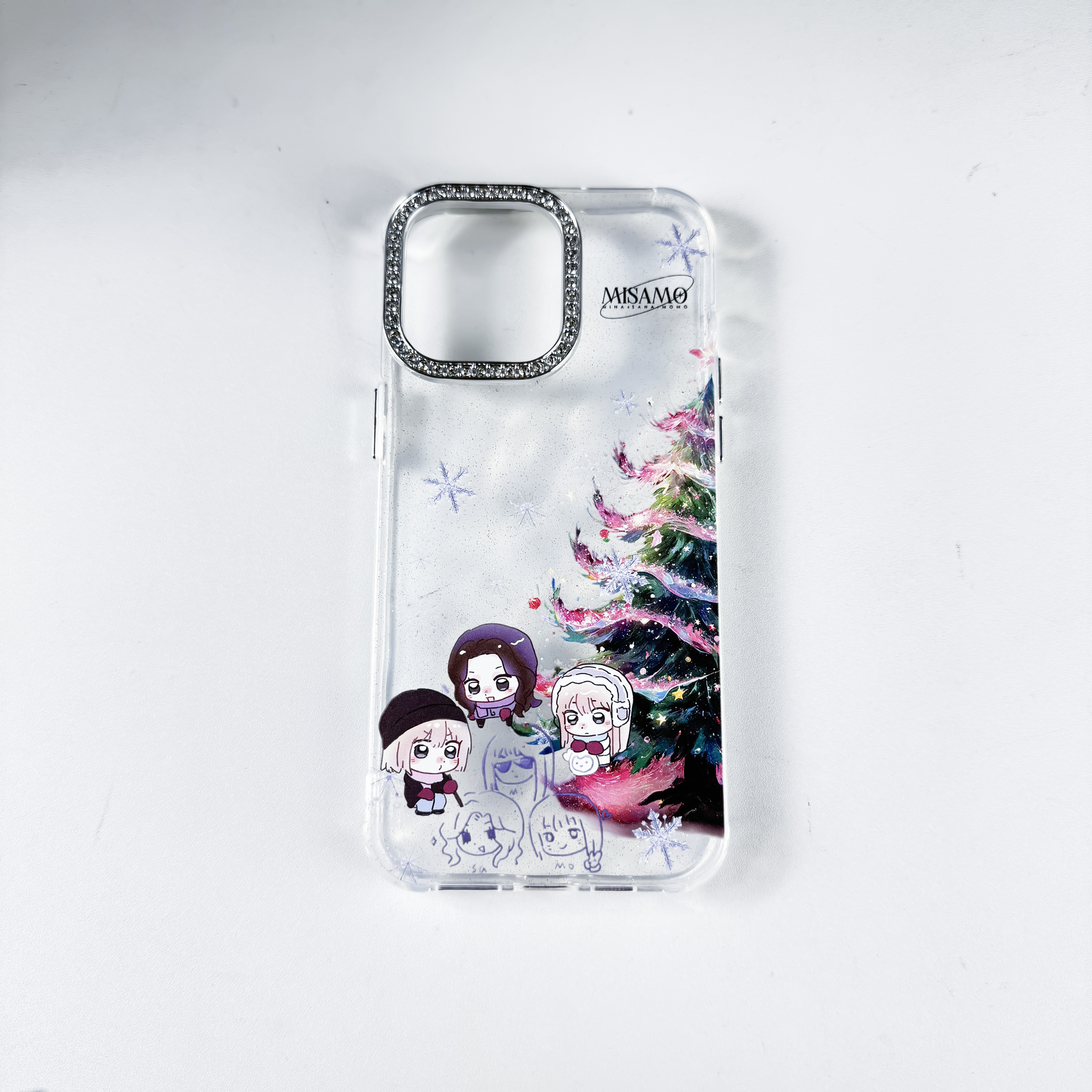 ダイヤモンドレーザーグラデーションスマートフォンケース【MISAMO/TWICE/PLAY】