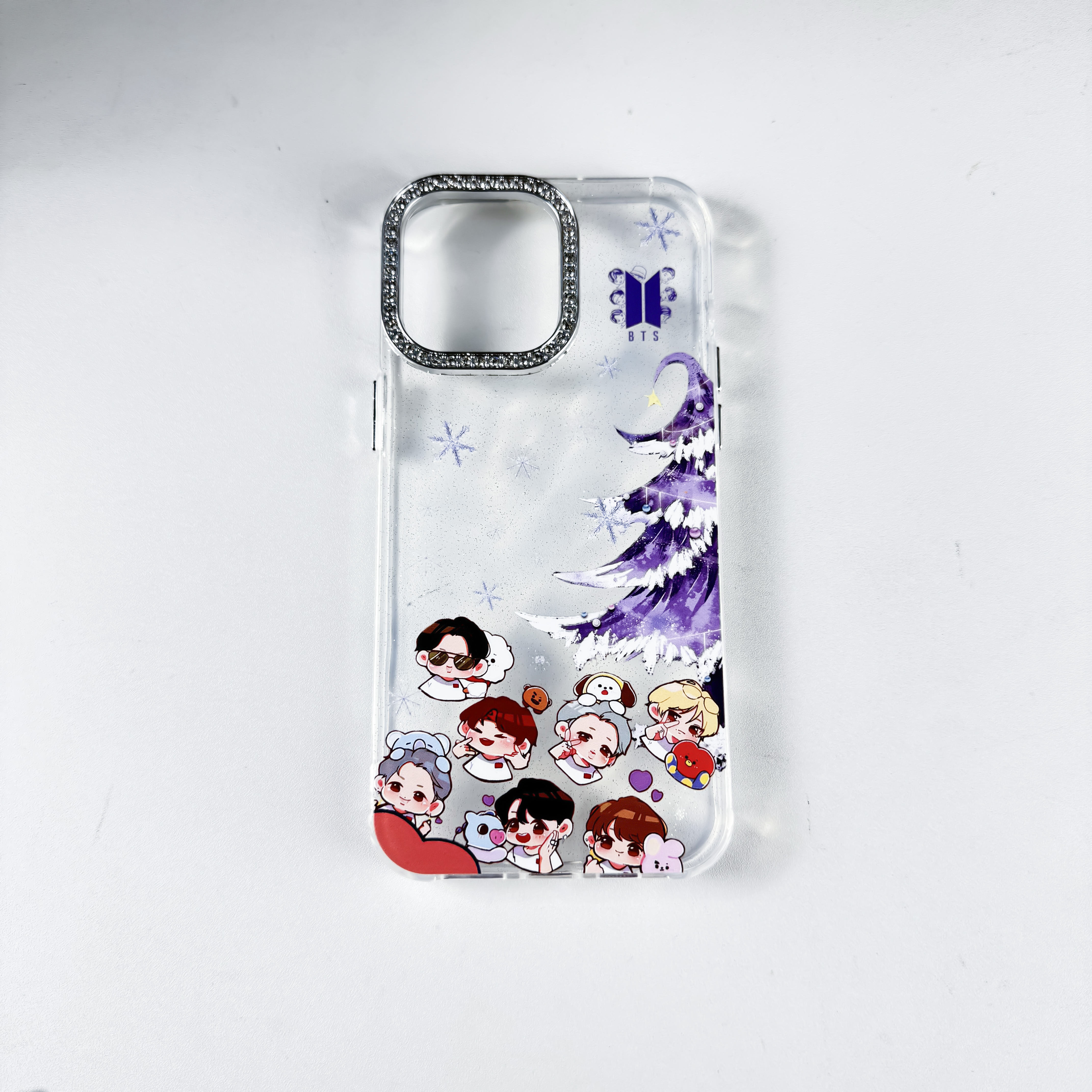 ダイヤモンドレーザーグラデーションスマートフォンケース【BTS】