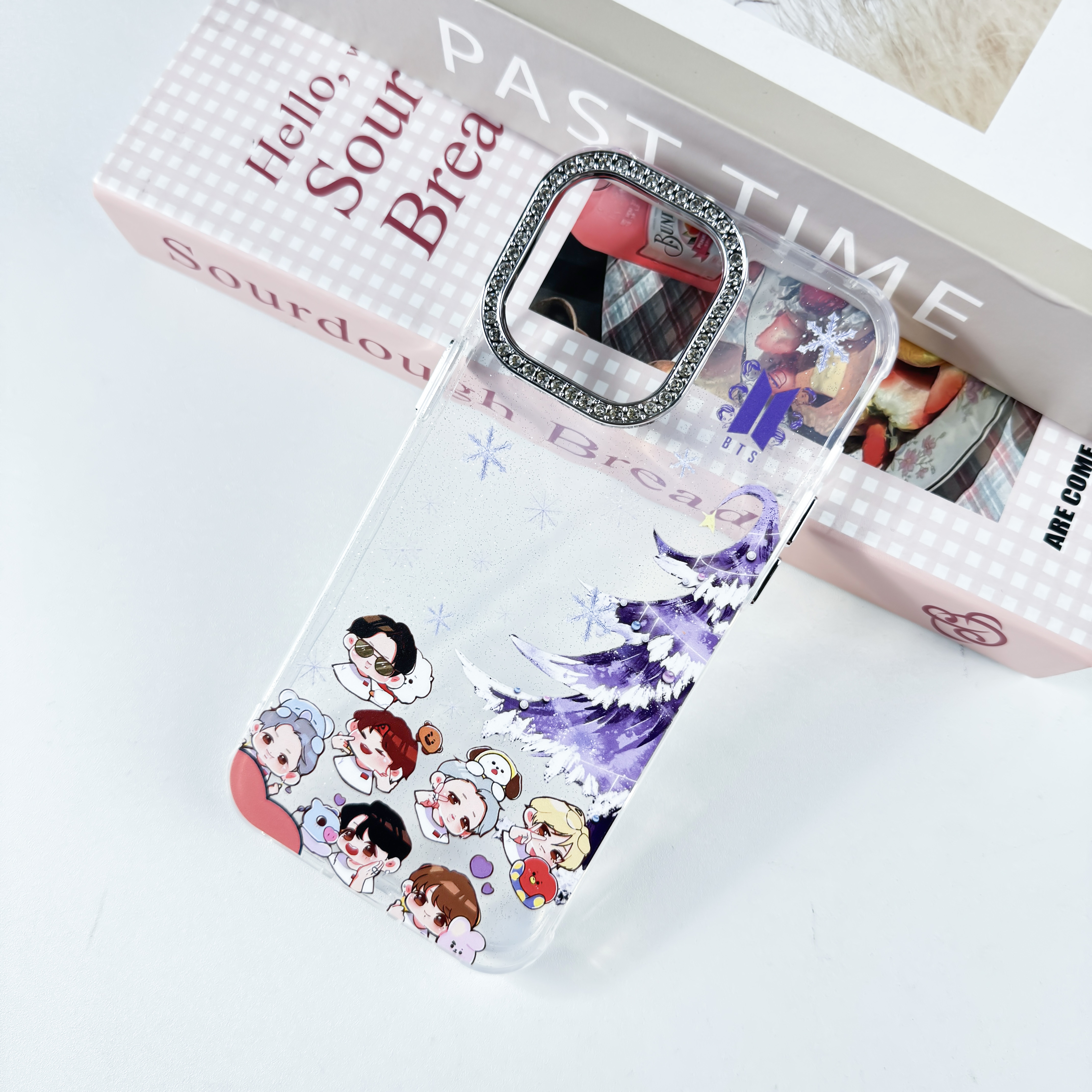 ダイヤモンドレーザーグラデーションスマートフォンケース【BTS】