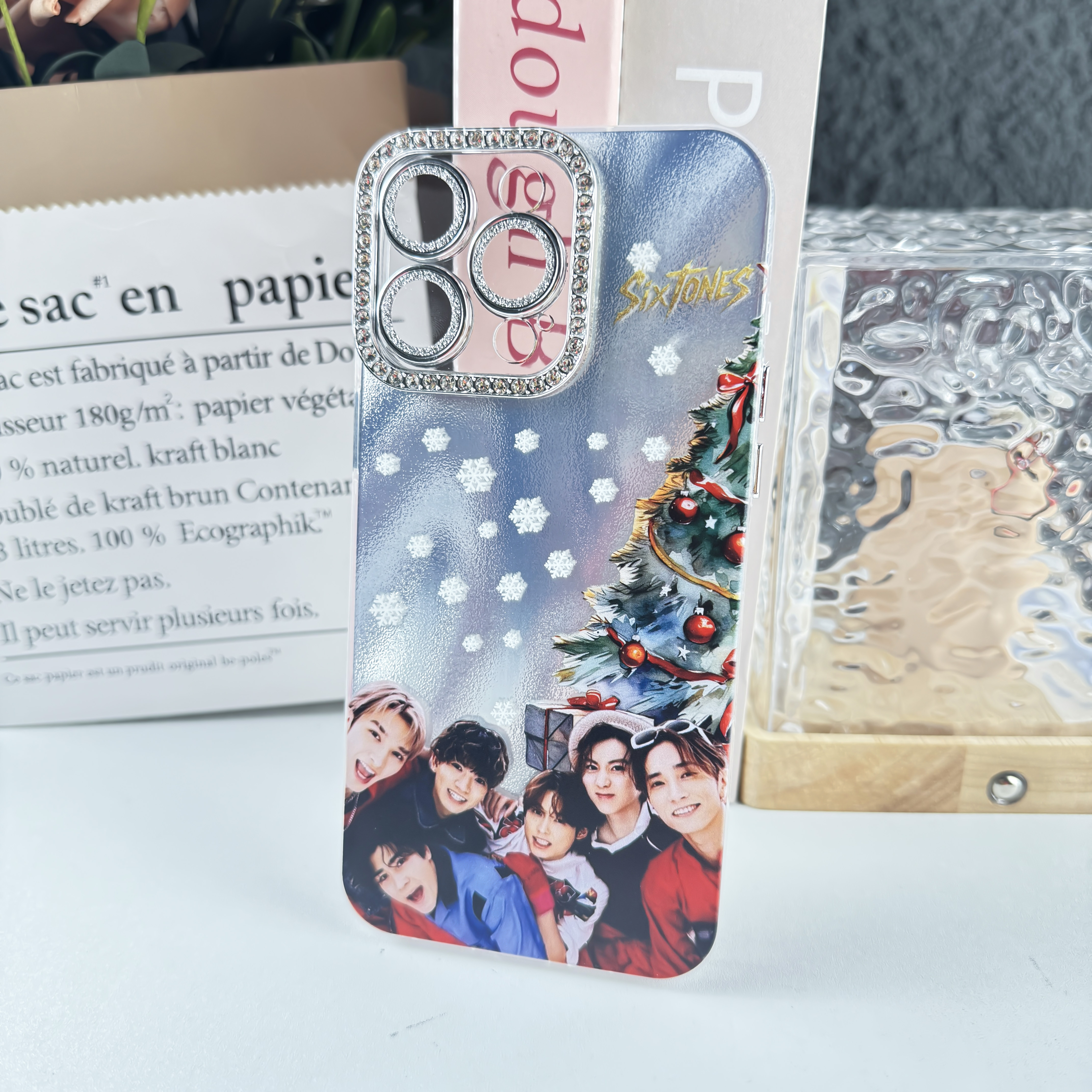 ダイヤモンドレーザーグラデーションスマートフォンケース【SixTONES】