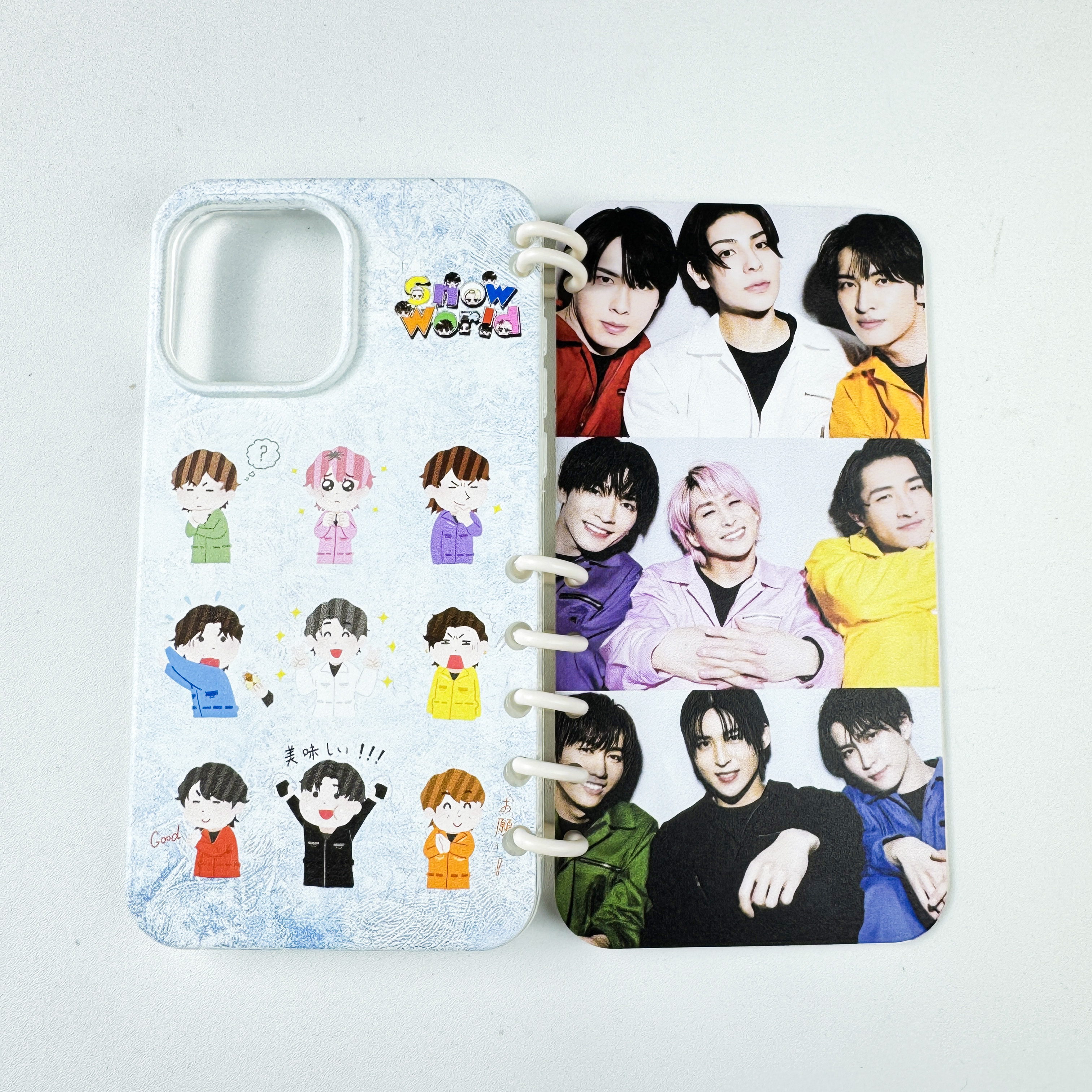 ノート型スマートフォンケース【SnowMan】-YITOTO™推し活がもっと楽しくなる