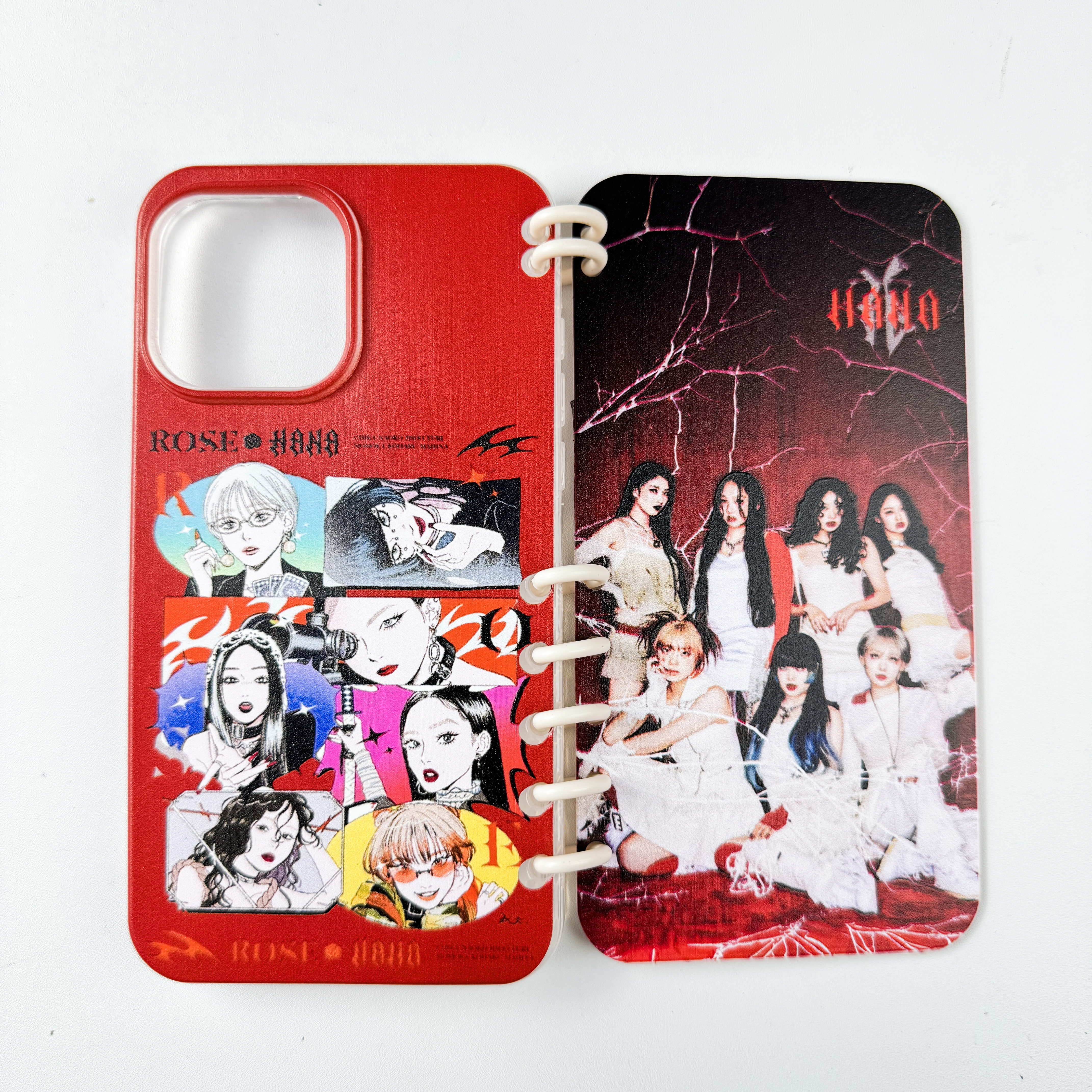 ノート型スマートフォンケース【HANA/ROSE】-YITOTO™推し活がもっと楽しくなる