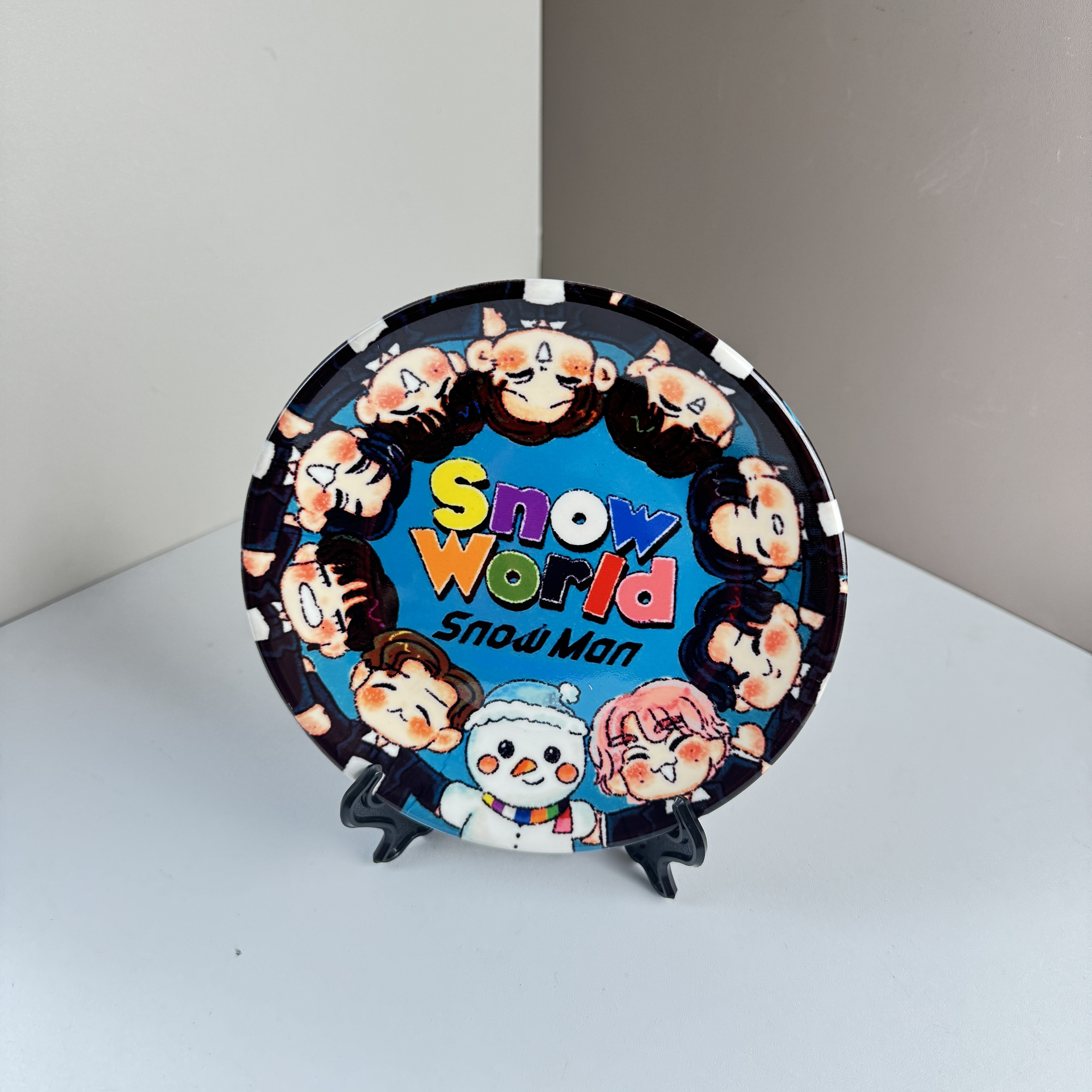 スターキャラクター陶器ミニプレート【Snow Man】