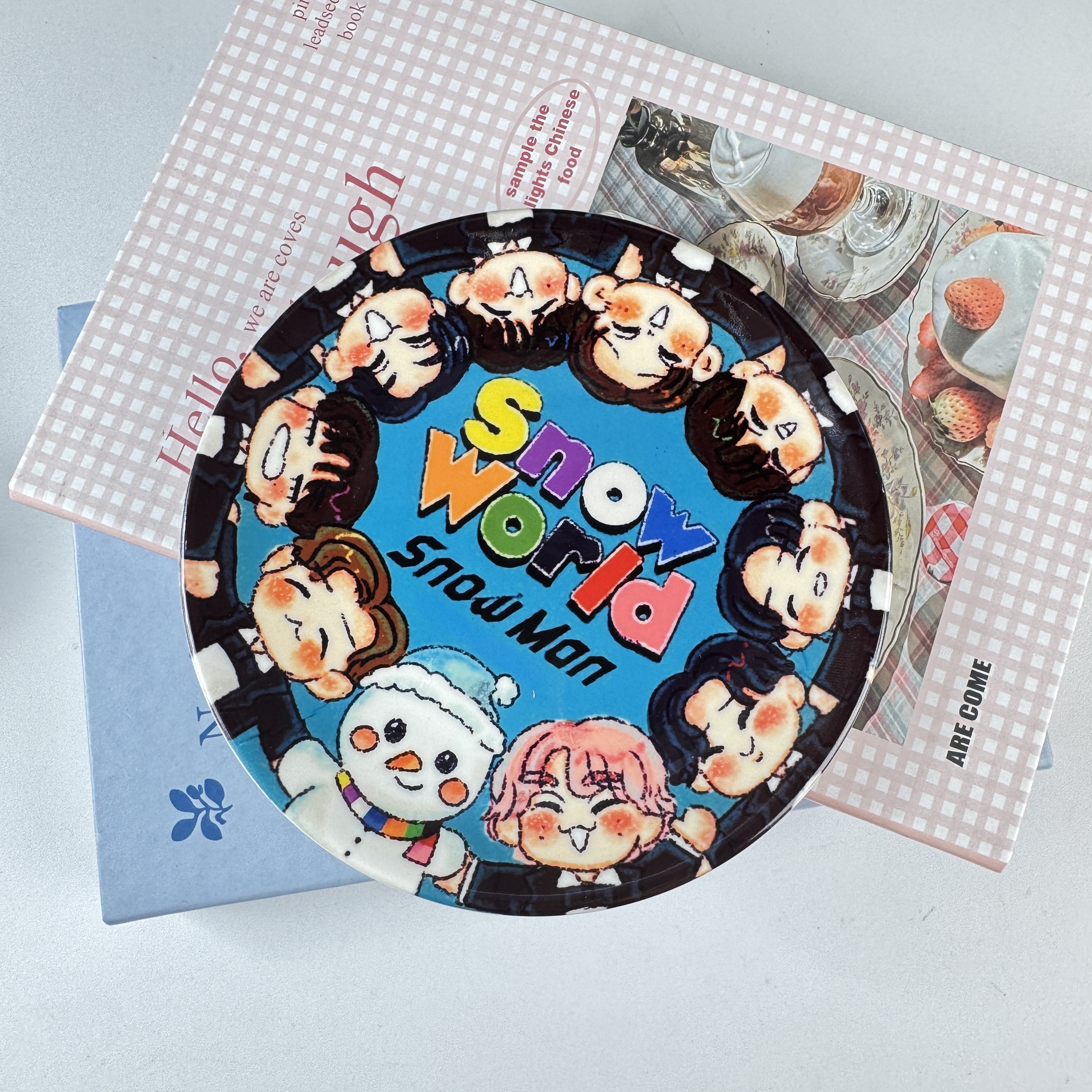 スターキャラクター陶器ミニプレート【Snow Man】