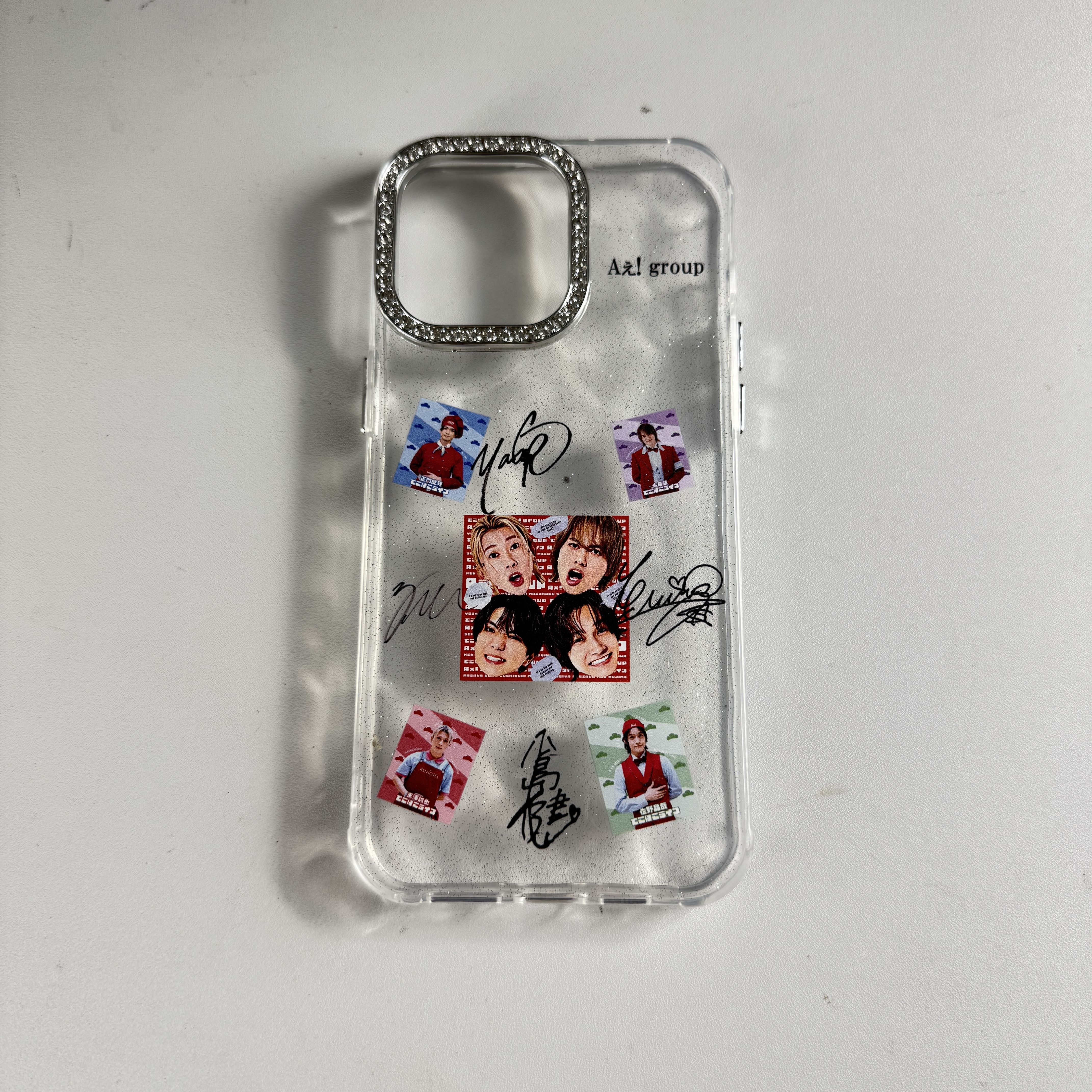 ダイヤモンドレーザーグラデーションスマートフォンケース【Aぇ! group/でこぼこライフ】