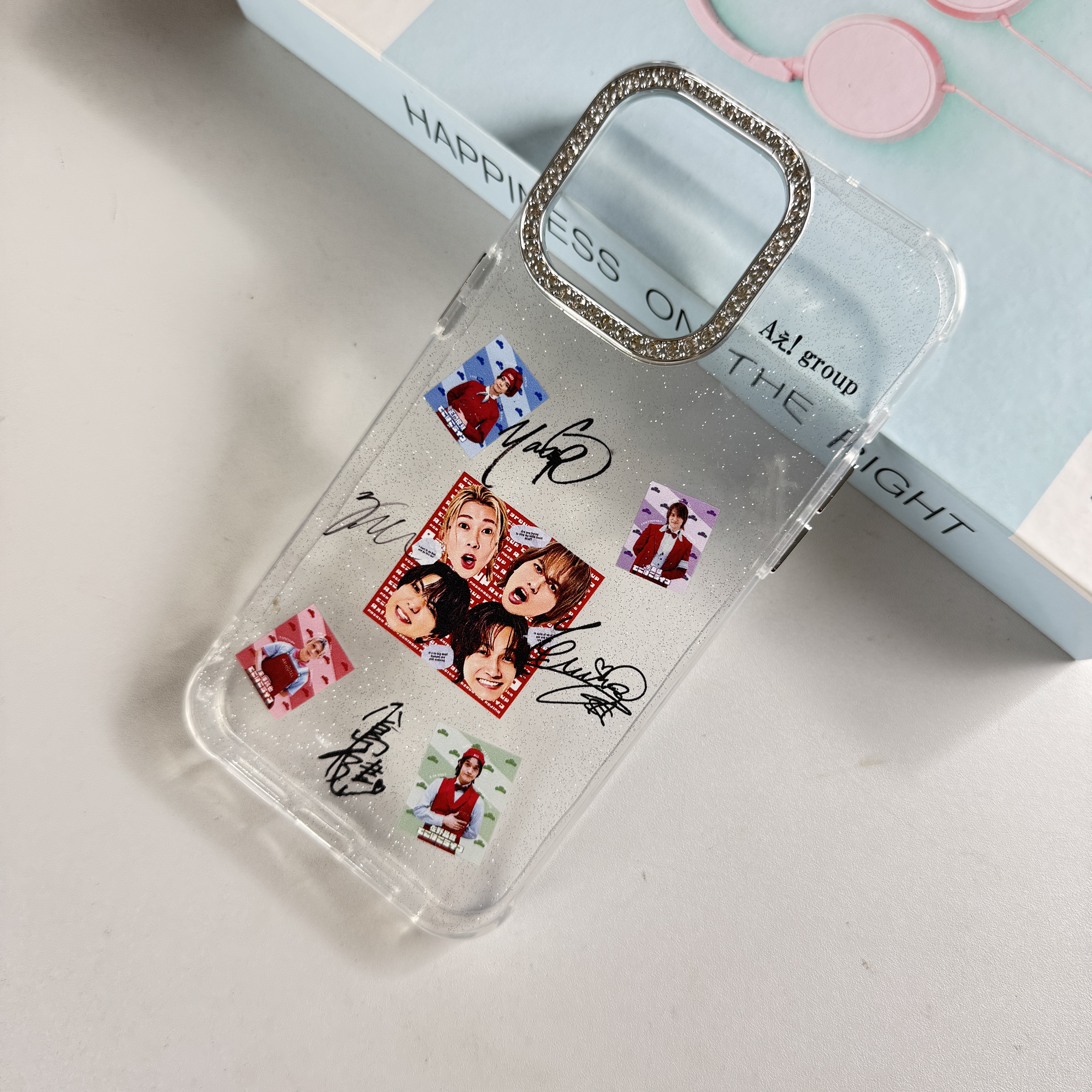 ダイヤモンドレーザーグラデーションスマートフォンケース【Aぇ! group/でこぼこライフ】