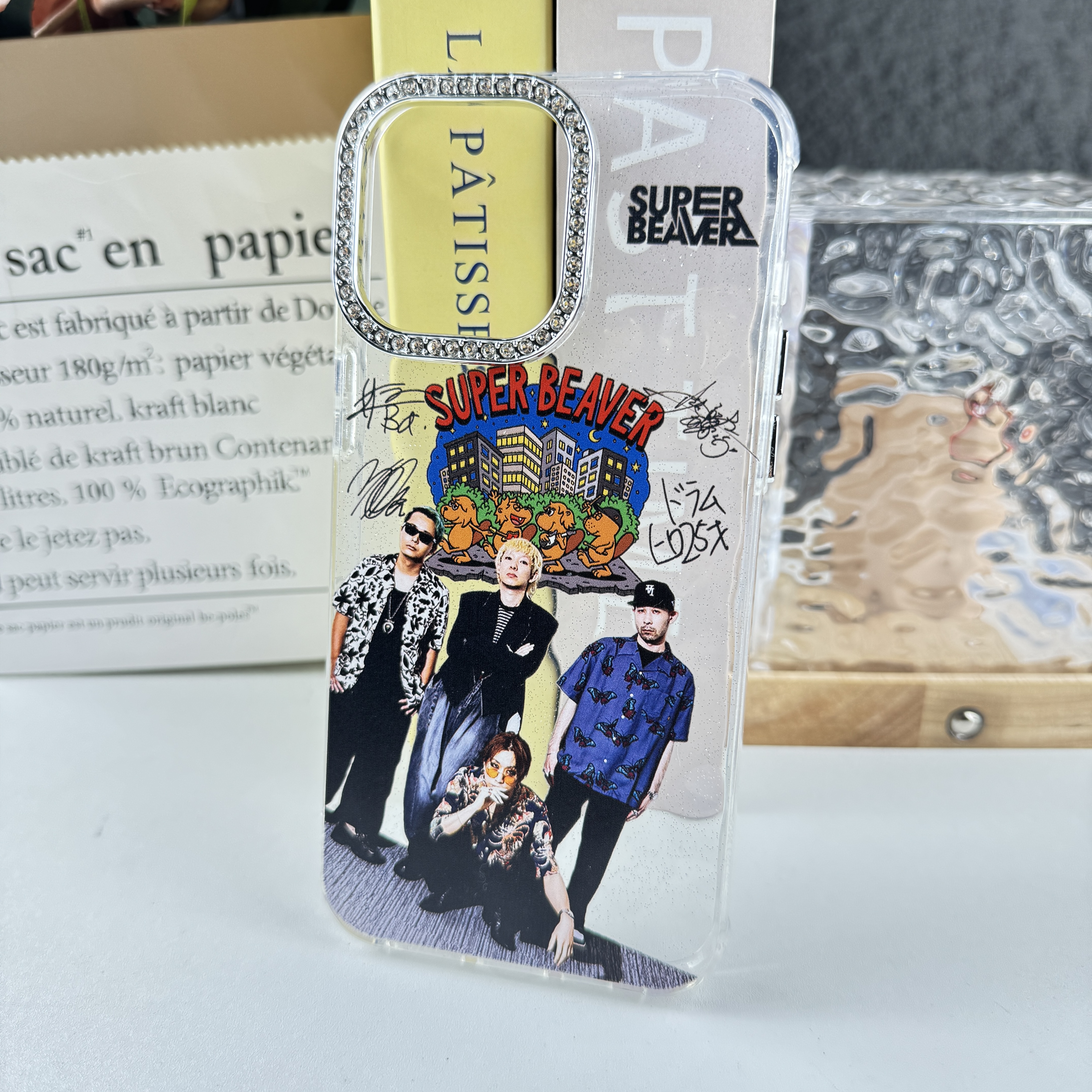 ダイヤモンドレーザーグラデーションスマートフォンケース【SUPER BEAVER】