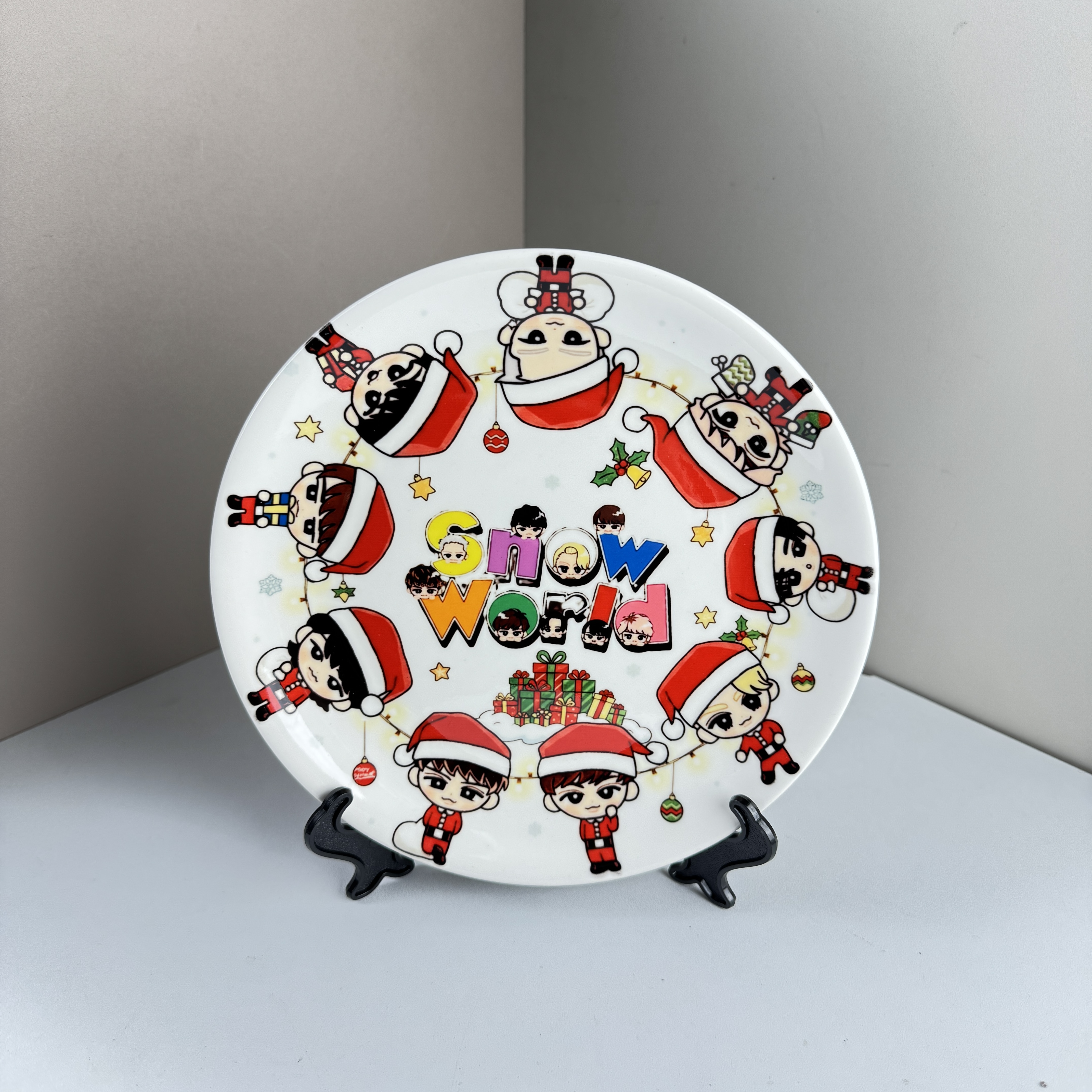 ミニ多用途陶器プレート【Snow Man】