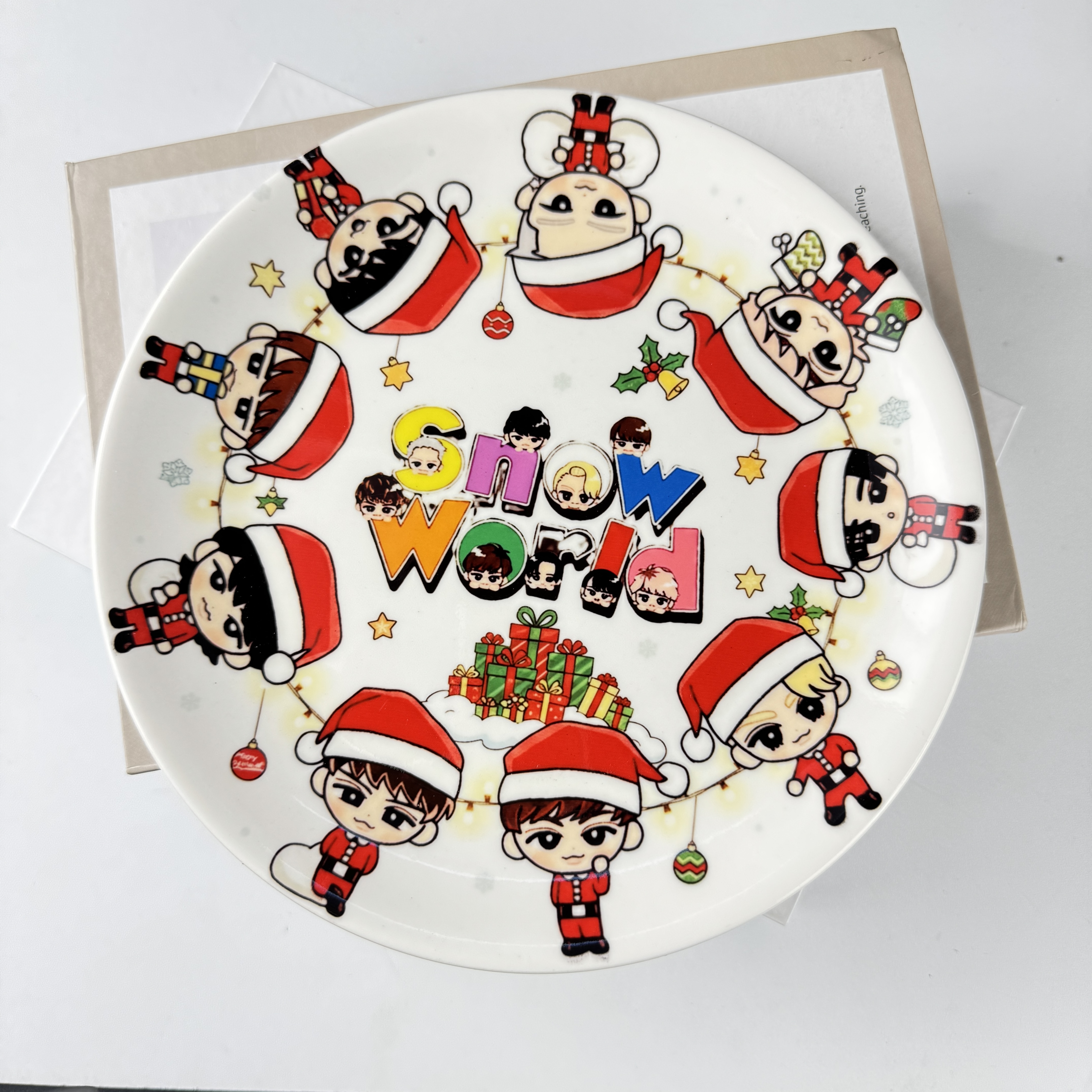 ミニ多用途陶器プレート【Snow Man】