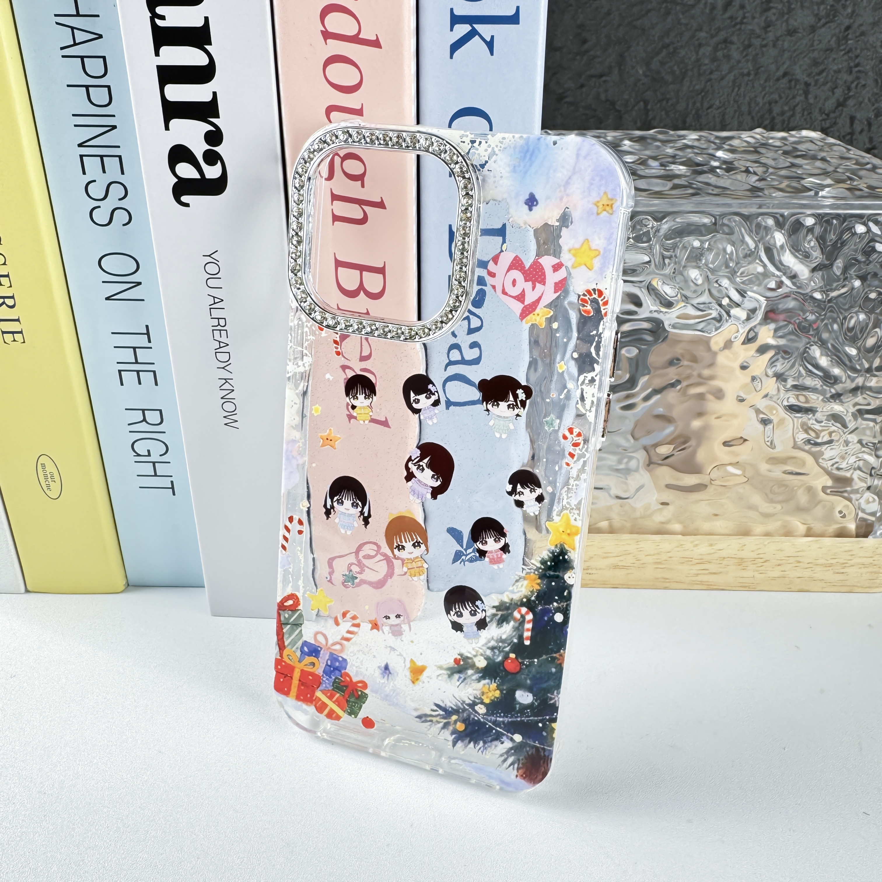 ダイヤモンドレーザーグラデーションスマートフォンケース【イコールラブ=love】