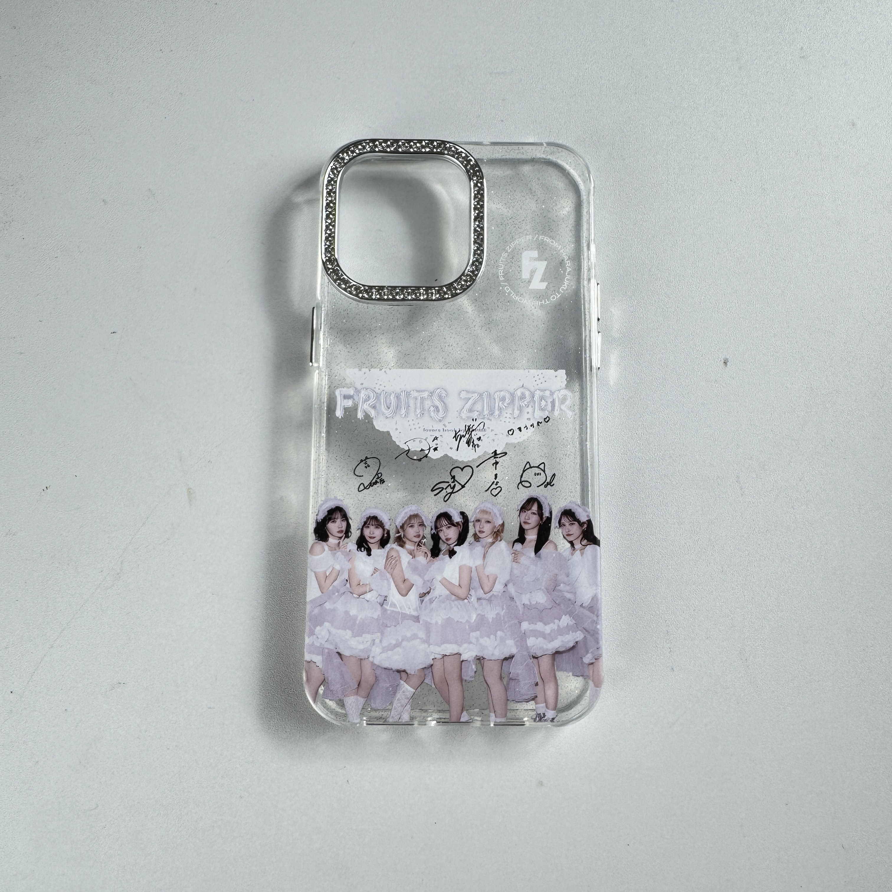 ダイヤモンドレーザーグラデーションスマートフォンケース【FRUITS ZIPPER/Power of Love】