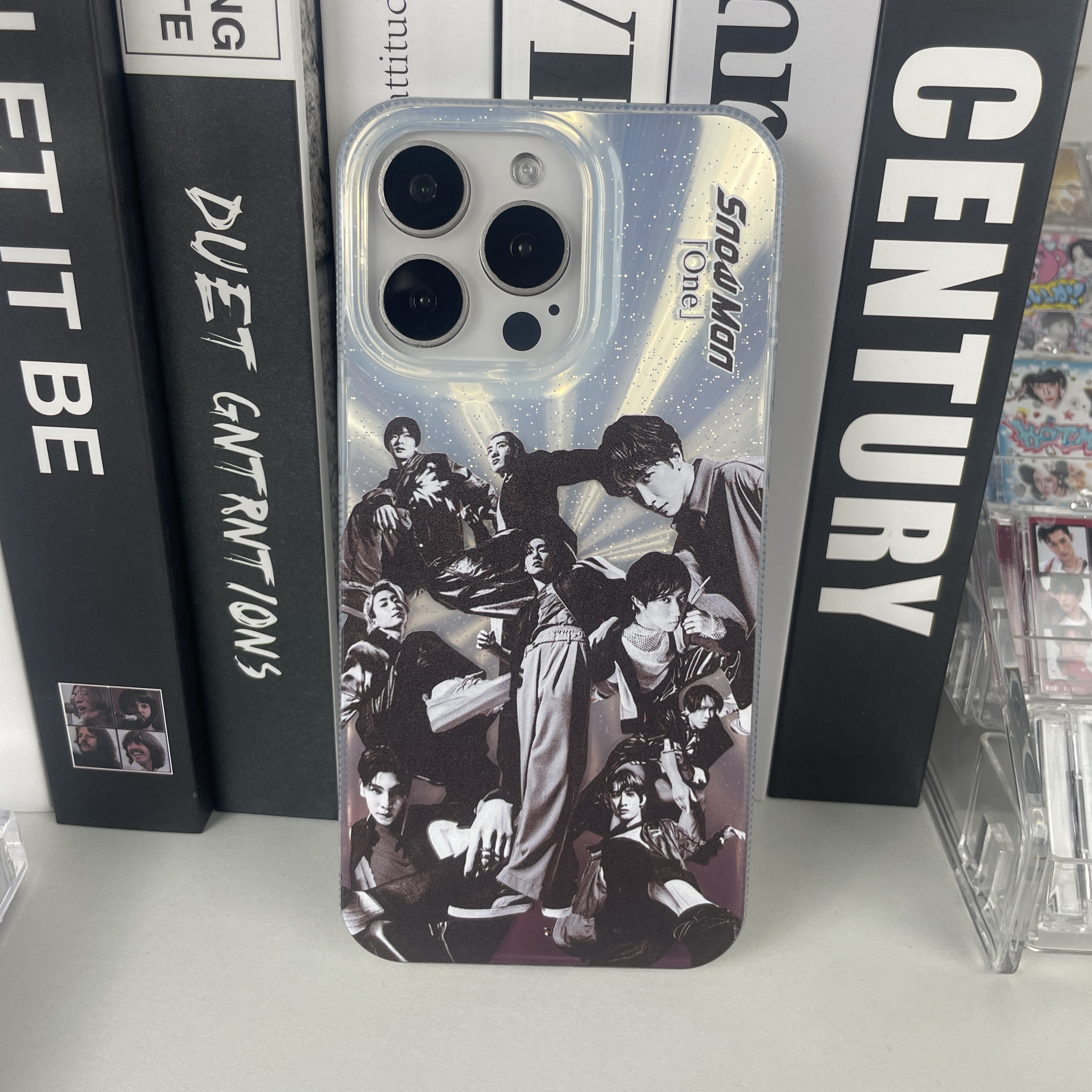 オーロラレーザーグラデーションスマートフォンケース【SnowMan/One】