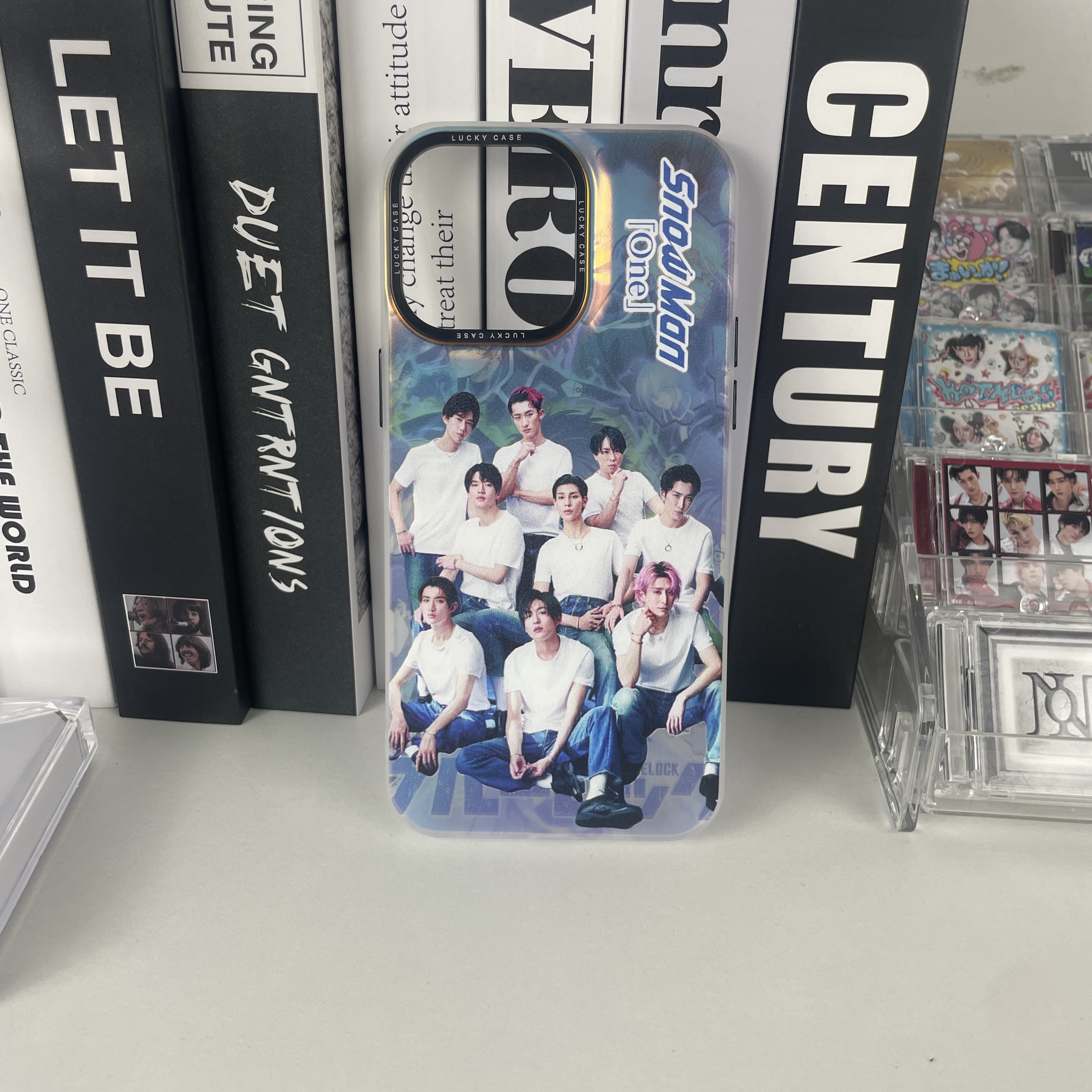 レーザーグラデーションスマートフォンケース【SnowMan/One】