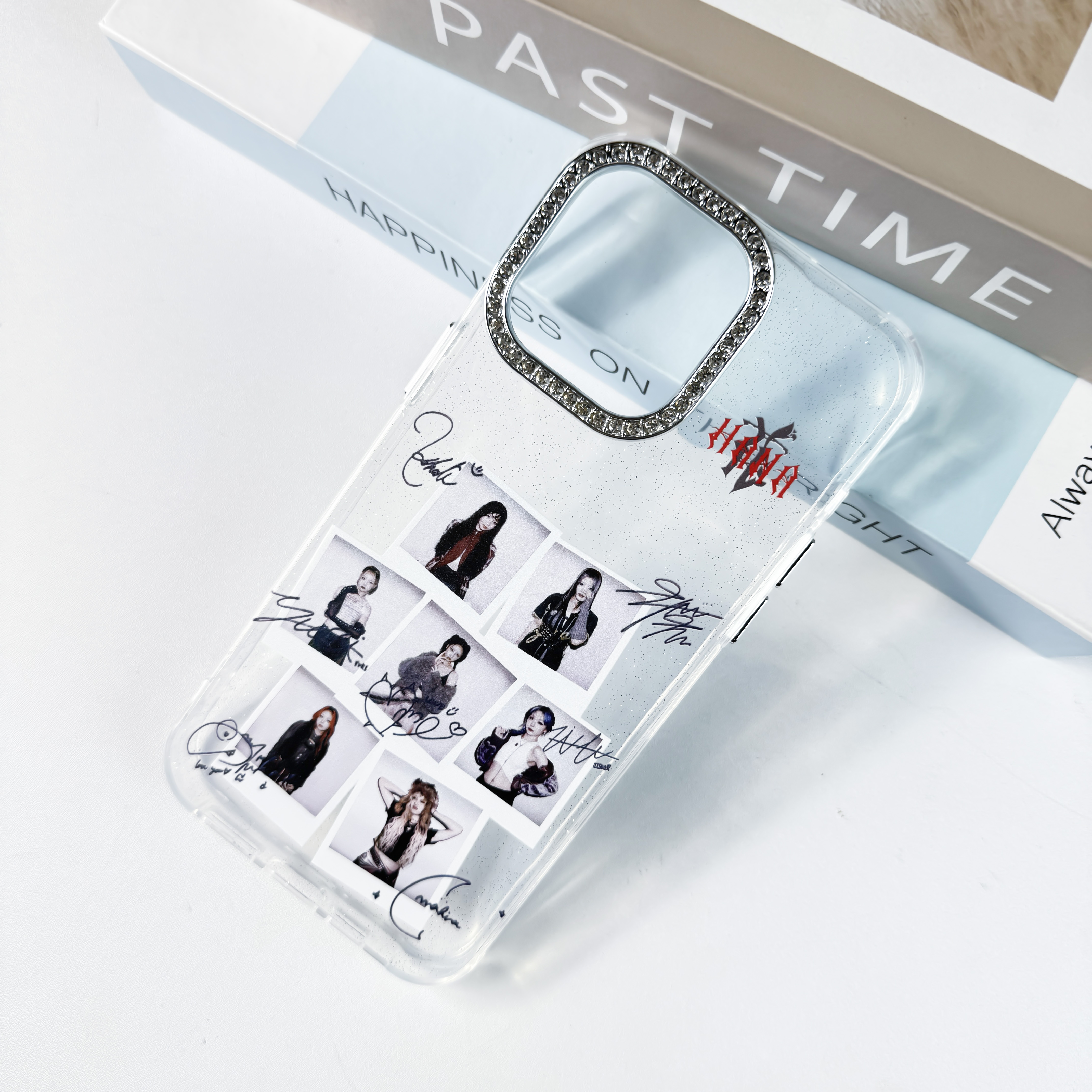 ダイヤモンドレーザーグラデーションスマートフォンケース【HANA】