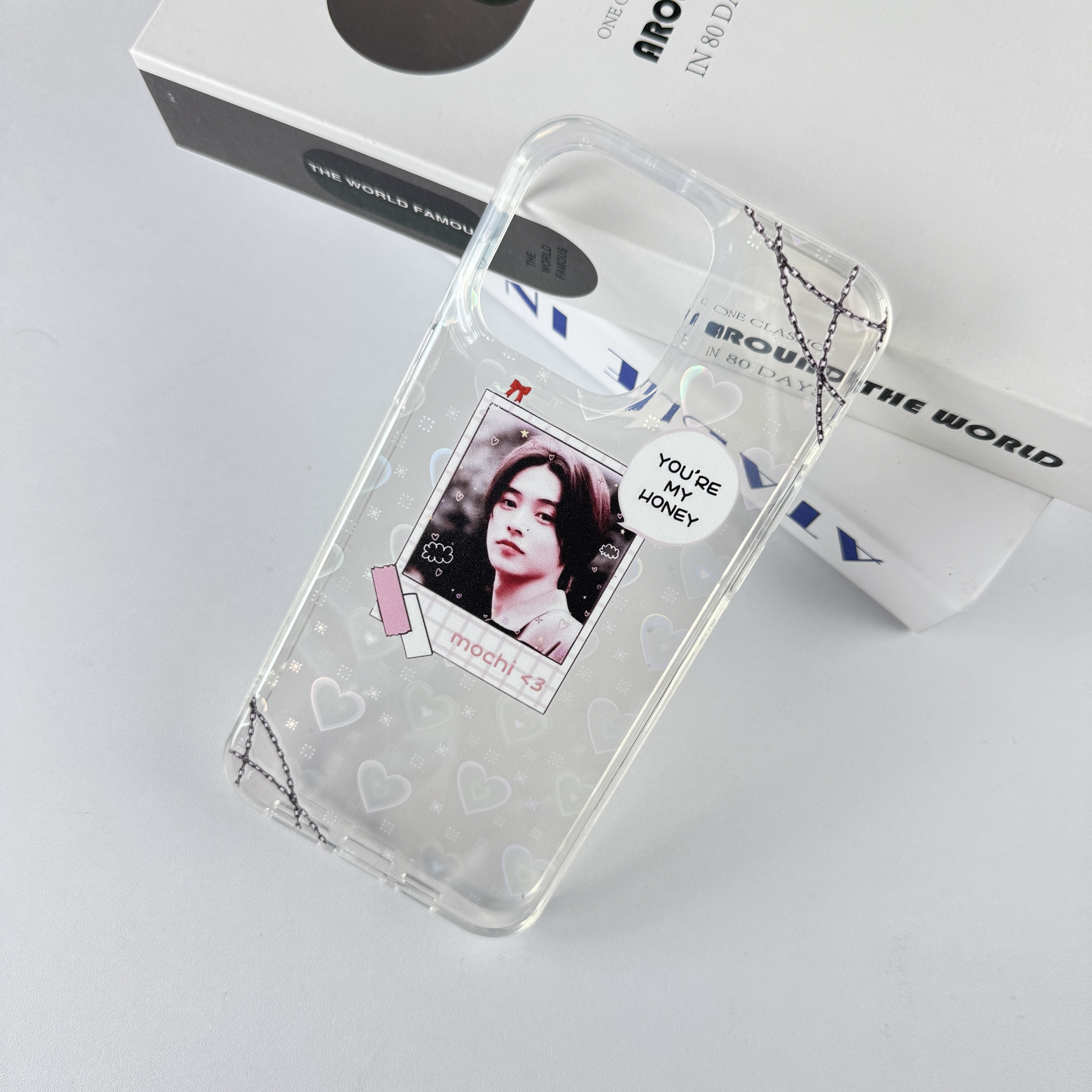 ハートレーザーグラデーションスマートフォンケース【山﨑賢人/Tamazaki Kento】