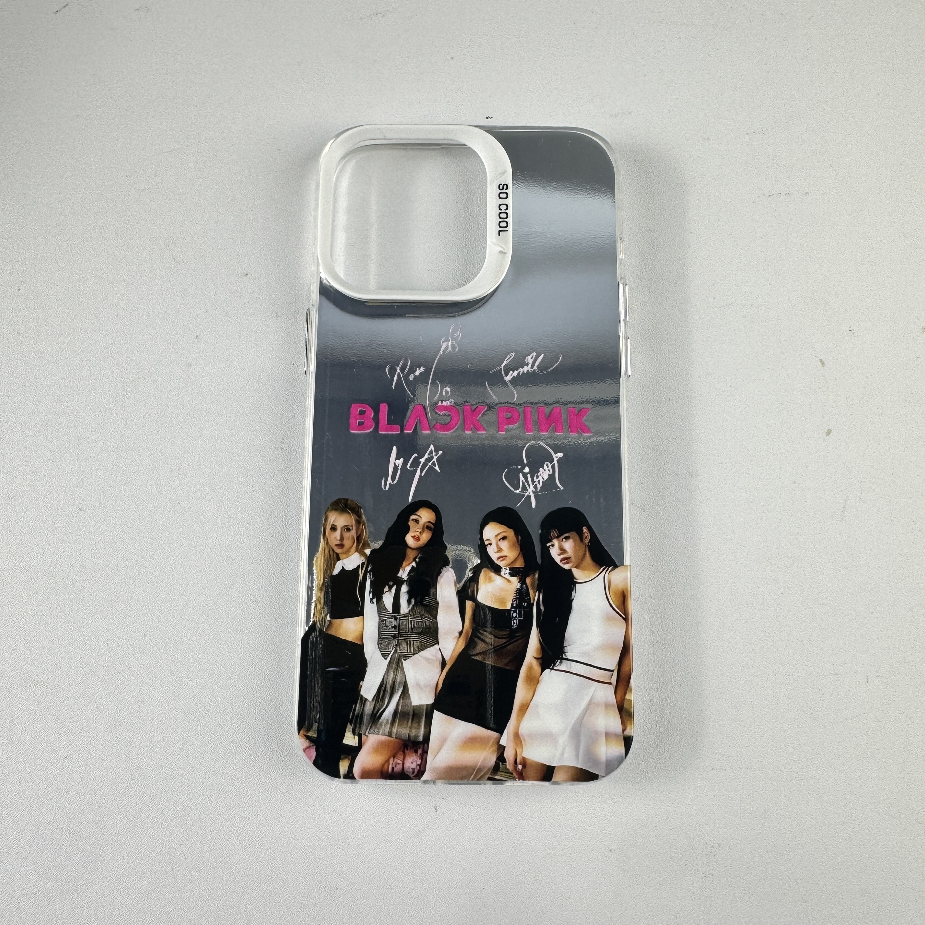 レーザーグラデーションスマートフォンケース-銀【BLACKPINK/Jump】-YITOTO™推し活がもっと楽しくなる