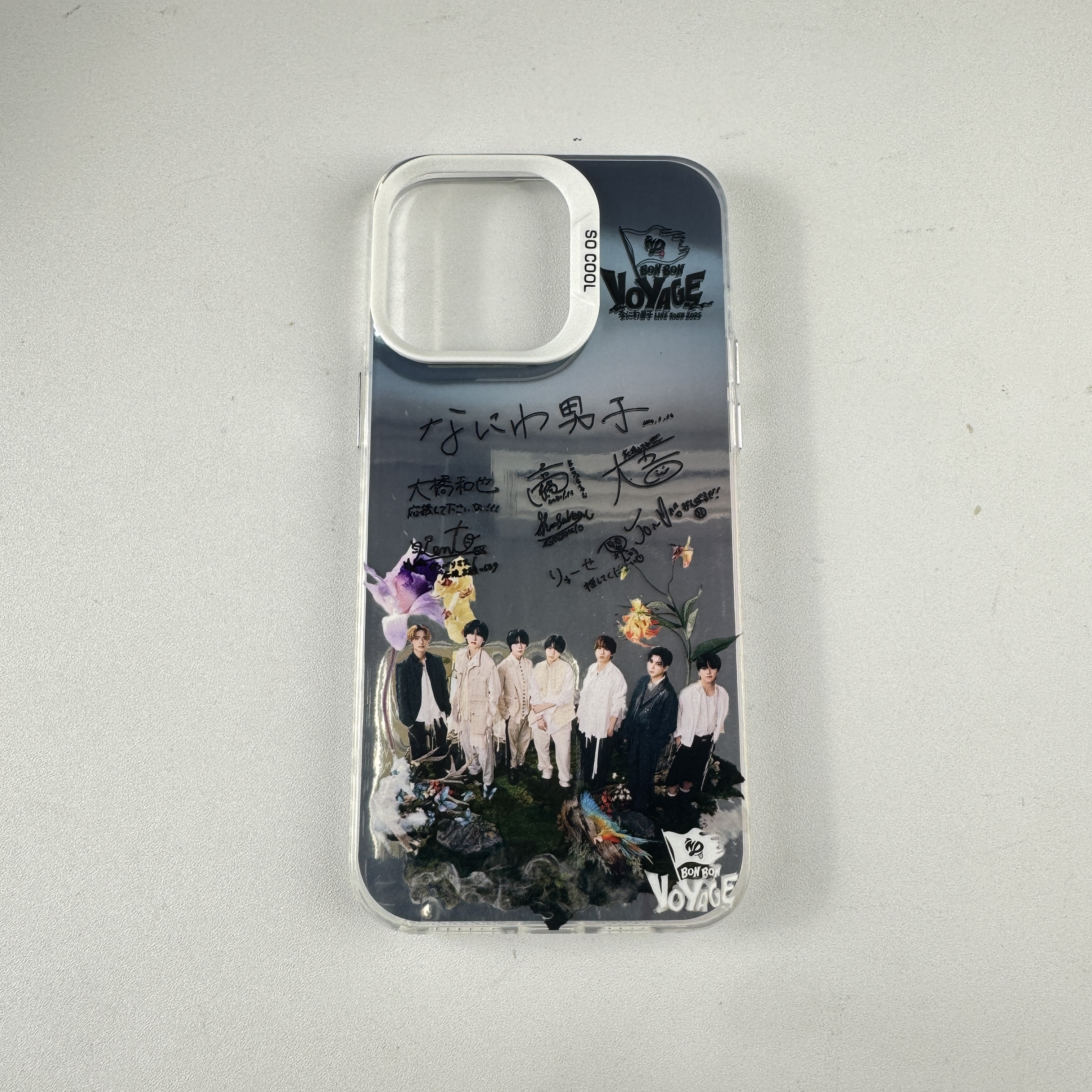 レーザーグラデーションスマートフォンケース-銀【なにわ男子】-YITOTO™推し活がもっと楽しくなる