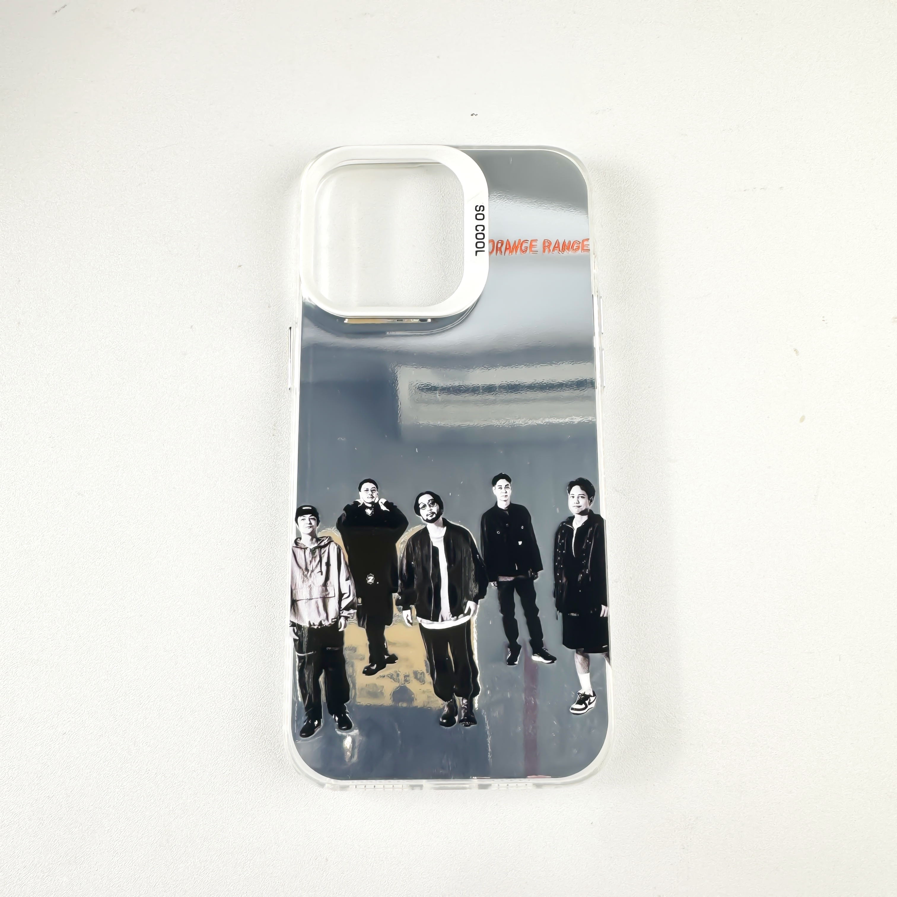 レーザーグラデーションスマートフォンケース-銀【ORANGE RANGE/イケナイ太陽】-YITOTO™推し活がもっと楽しくなる