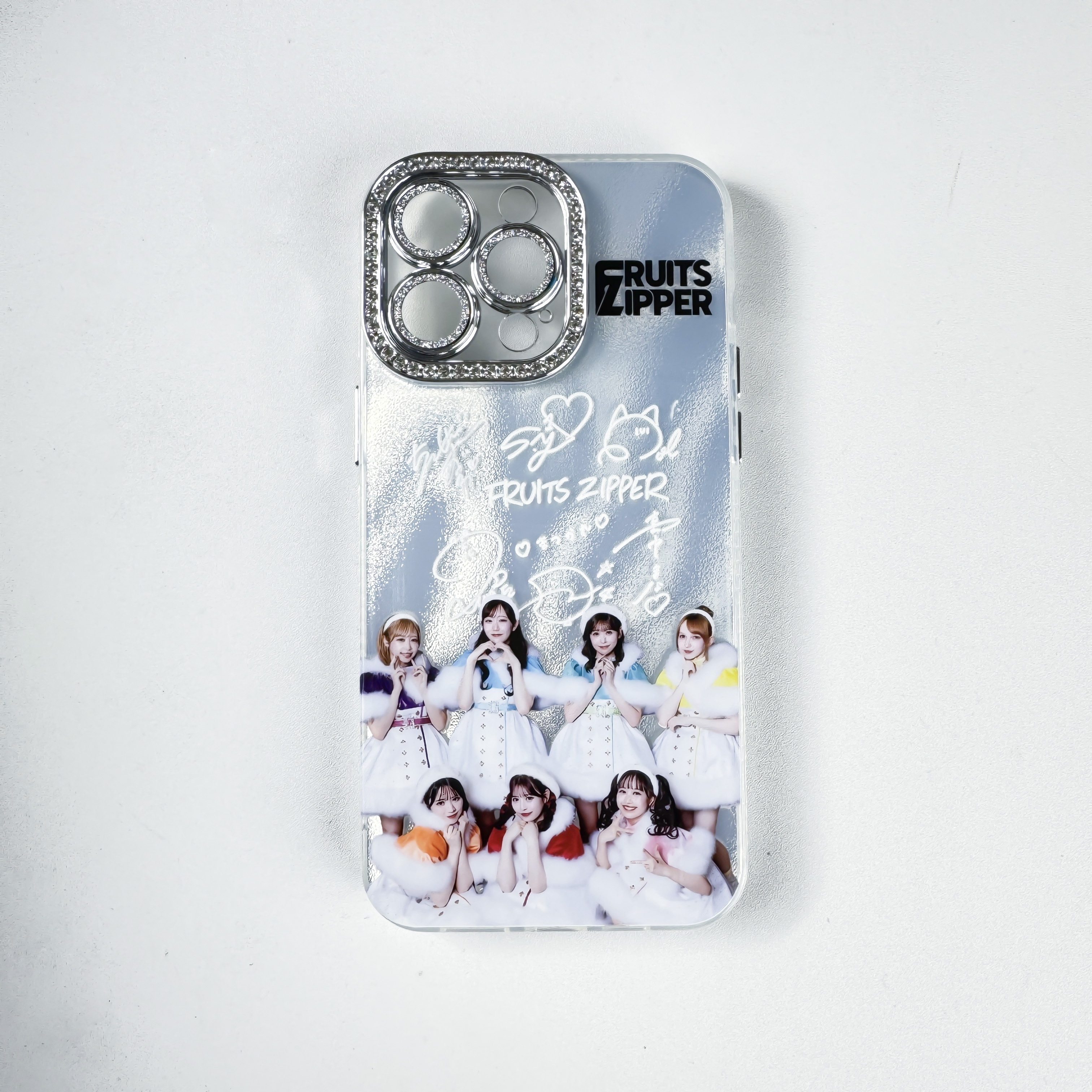 ダイヤモンドレーザーグラデーションスマートフォンケース【FRUITS ZIPPER】