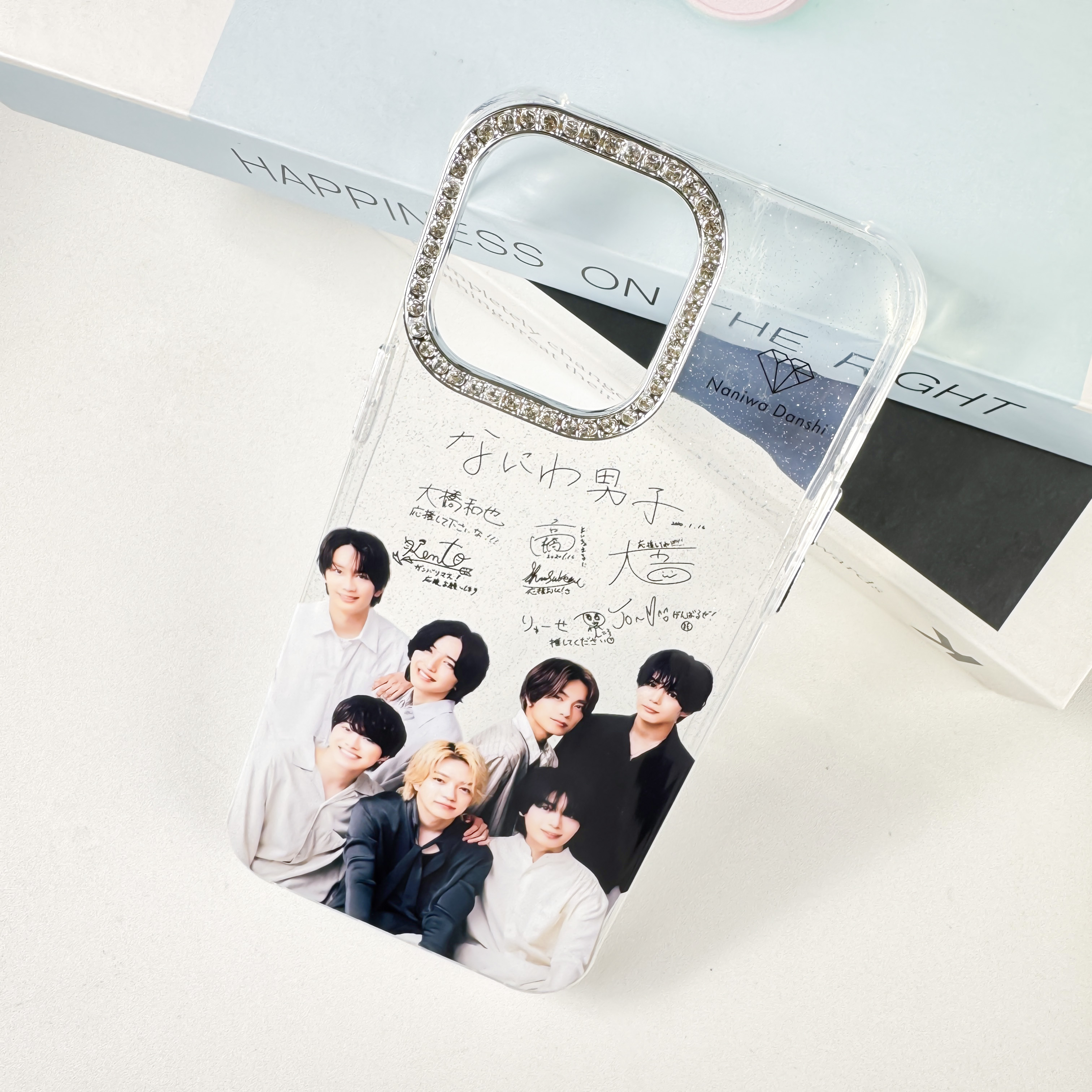 [Copy]ダイヤモンドレーザーグラデーションスマートフォンケース【なにわ男子】