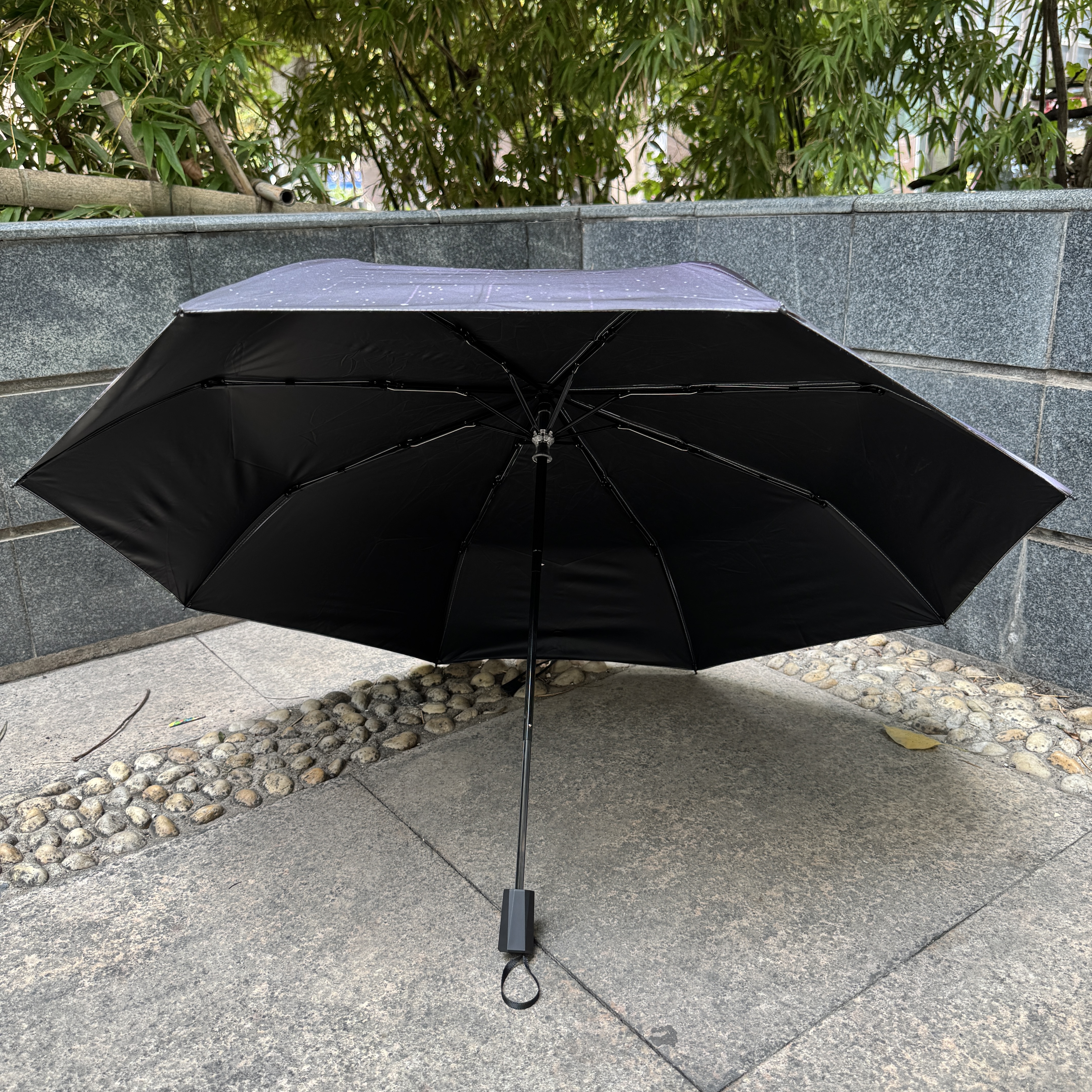 晴雨兼用折りたたみ傘 UVカット自動開閉式【NUMBER_i】-B