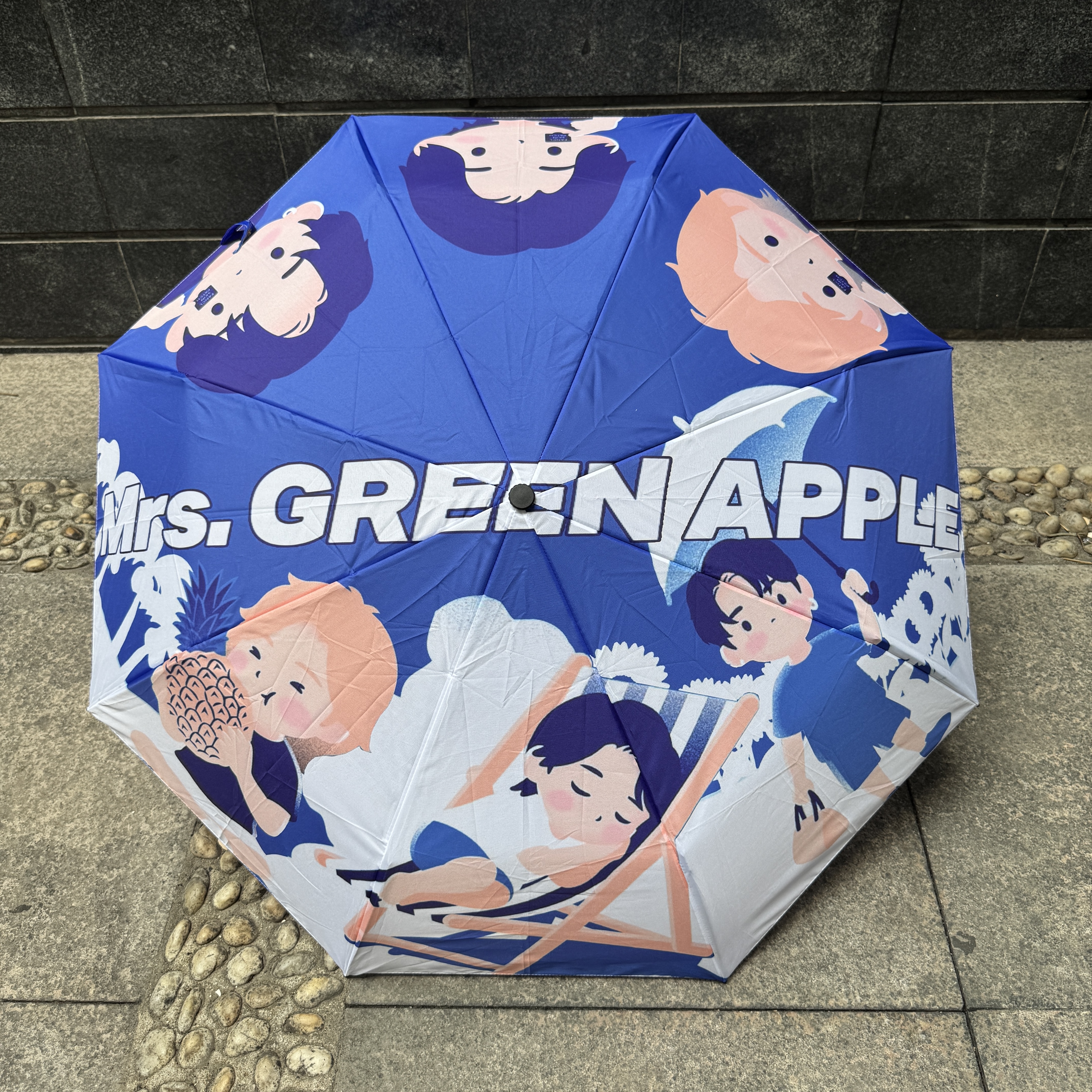 透光生地の三つ折り傘【Mrs. GREEN APPLE】-B